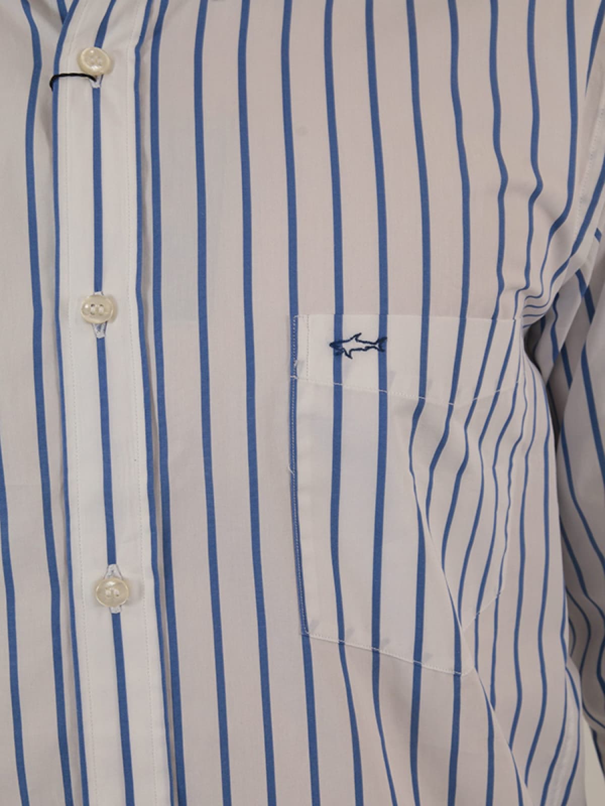 PAUL&SHARK ΠΟΥΚΑΜΙΣΟ BD ΚΟΜΠΟΖΕ ΡΙΓΕ ΛΕΥΚΟ