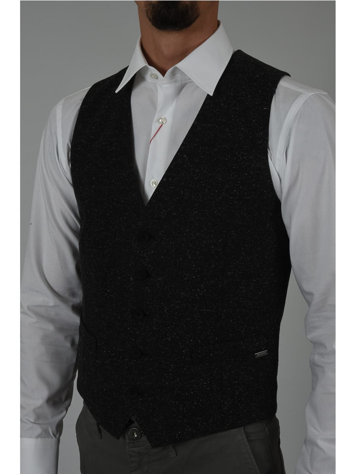 BOSS ORANGE ΓΙΛΕΚΟ BACER ΑΝΘΡΑΚΙ