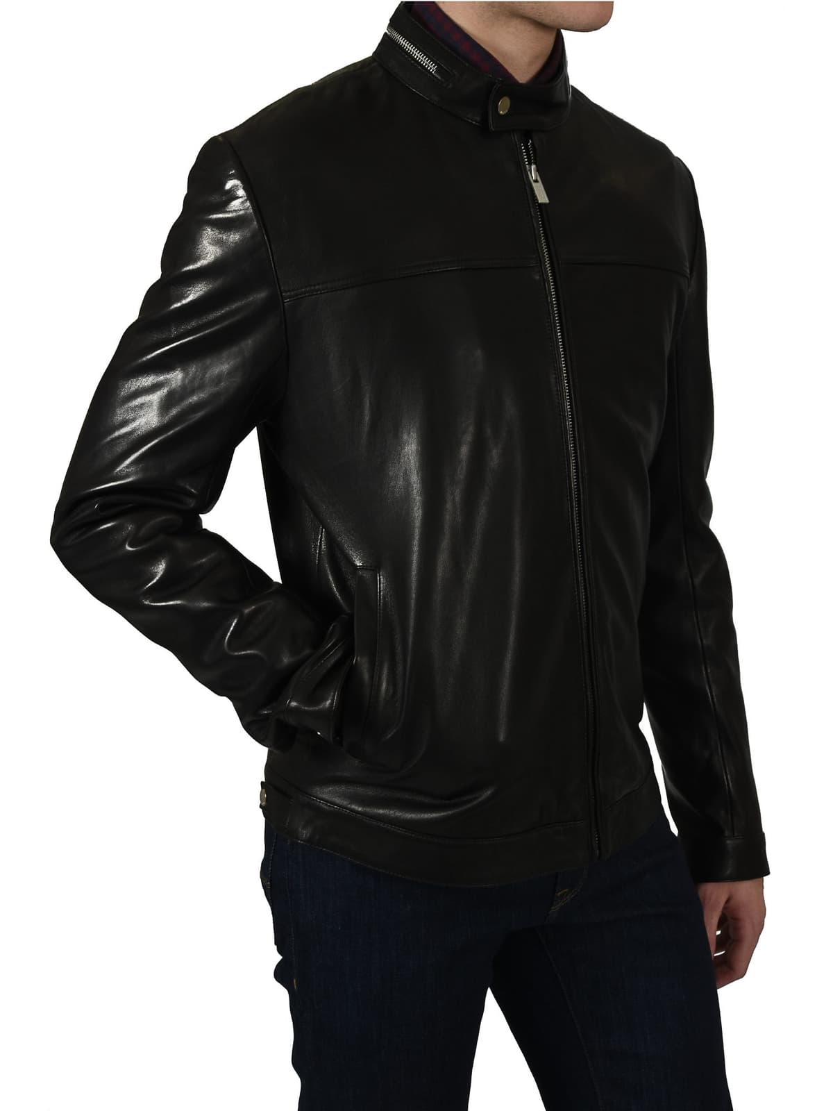 HUGO ΜΠΟΥΦΑΝ ΔΕΡΜΑ BIKER LUCKAS ΜΑΥΡΟ