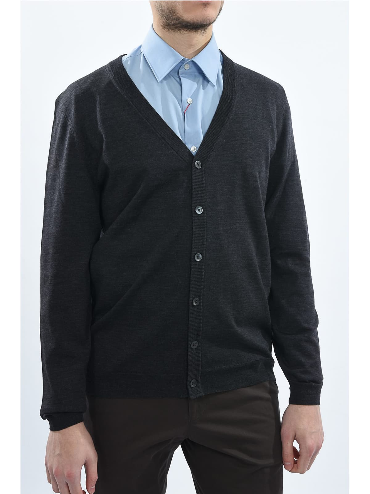 BOSS ΠΛΕΚΤΟ ΖΑΚΕΤΑ MARDON SLIM FIT ΑΝΘΡΑΚΙ