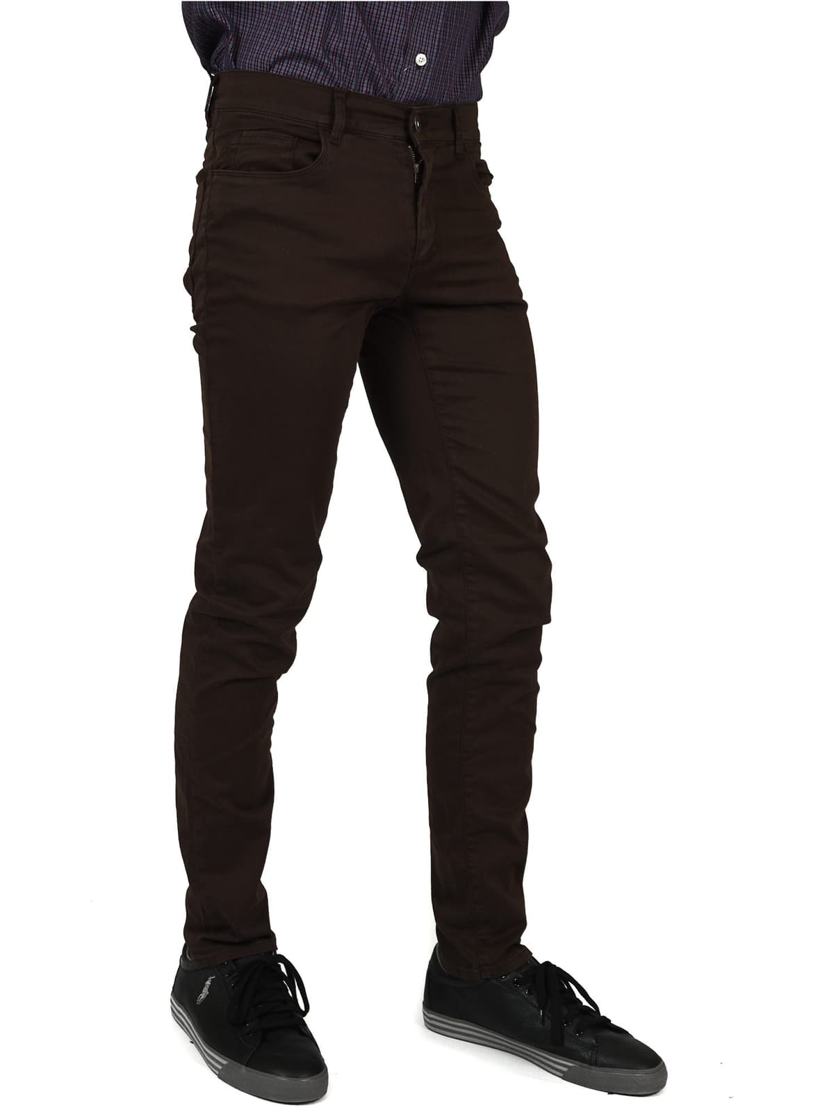 TRUSSARDI JEANS ΠΑΝΤΕΛΟΝΙ 5ΤΣΕΠΟ 370 CLOSE ΚΑΦΕ