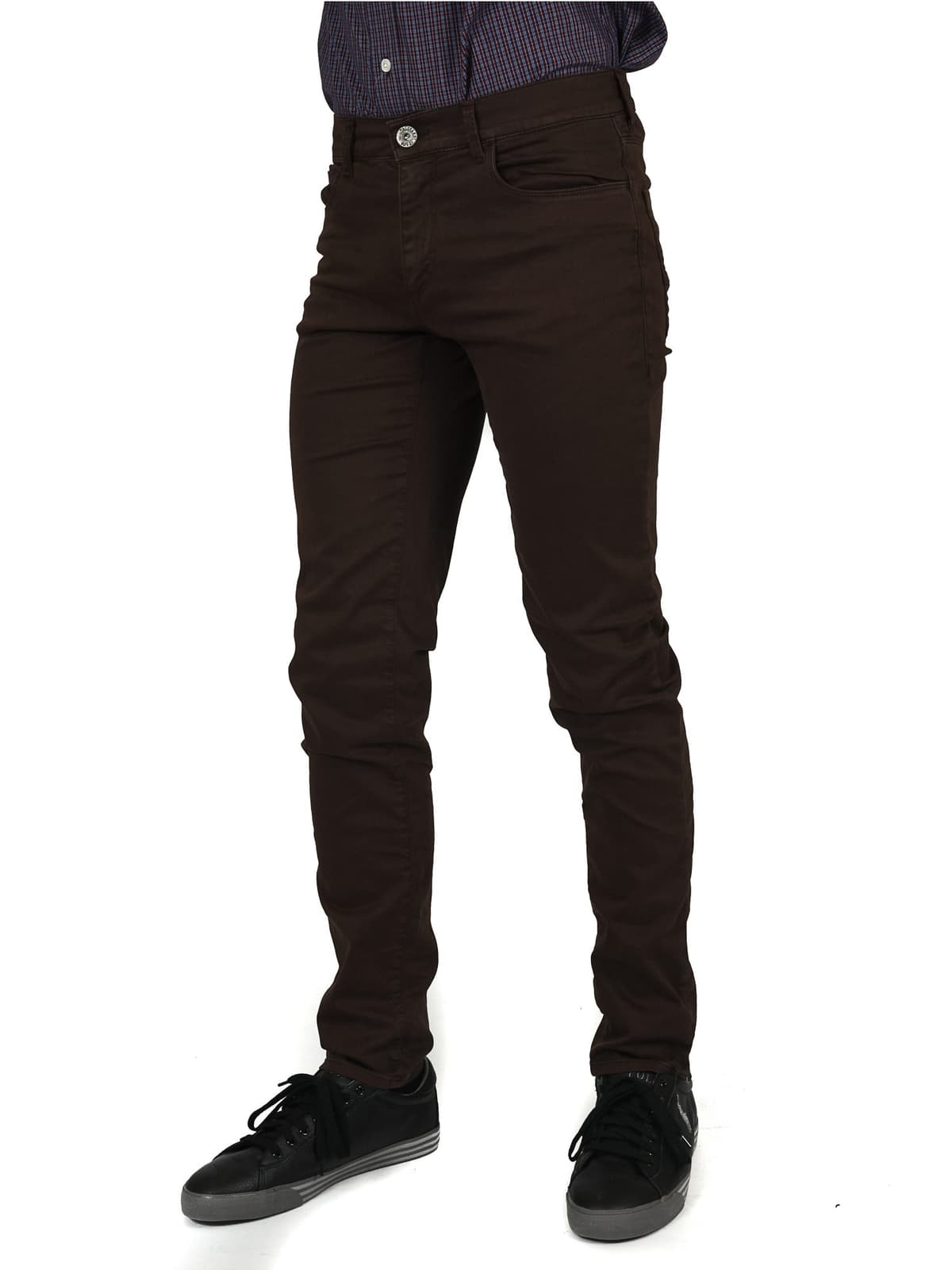 TRUSSARDI JEANS ΠΑΝΤΕΛΟΝΙ 5ΤΣΕΠΟ 370 CLOSE ΚΑΦΕ