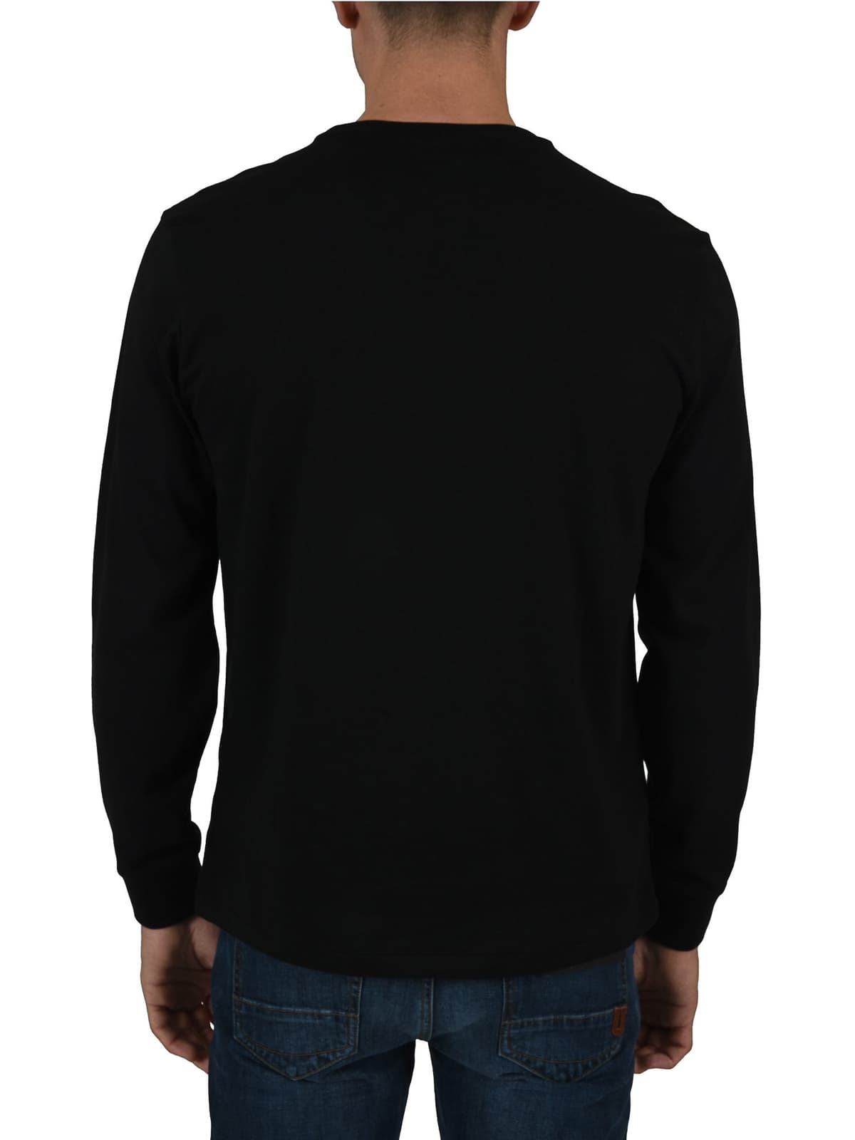 RALPH LAUREN T-SHIRT CUSTOM SLIM FIT ΜΑΥΡΟ