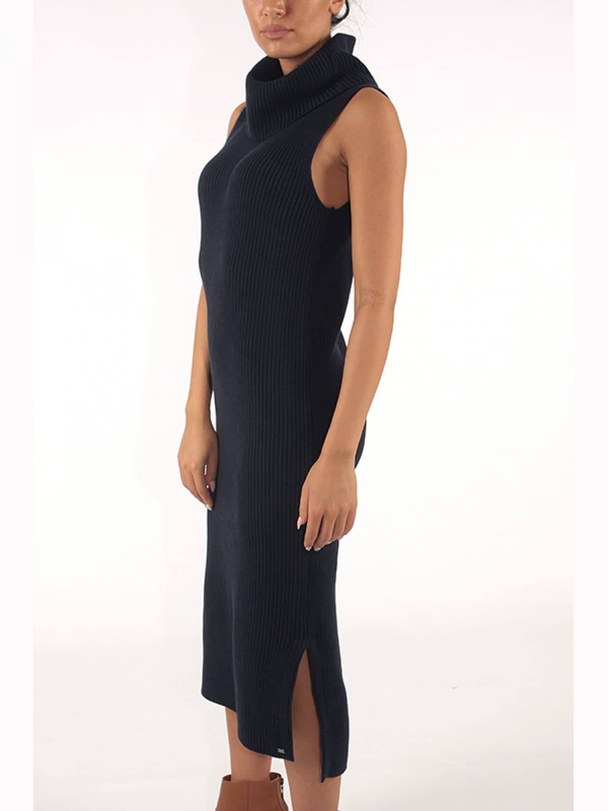 TOMMY HILFIGER ΠΛΕΚΤΟ ΦΟΡΕΜΑ ΑΜΑΝΙΚΟ ΖΙΒΑΓΚΟ BELINA ΜΠΛΕ