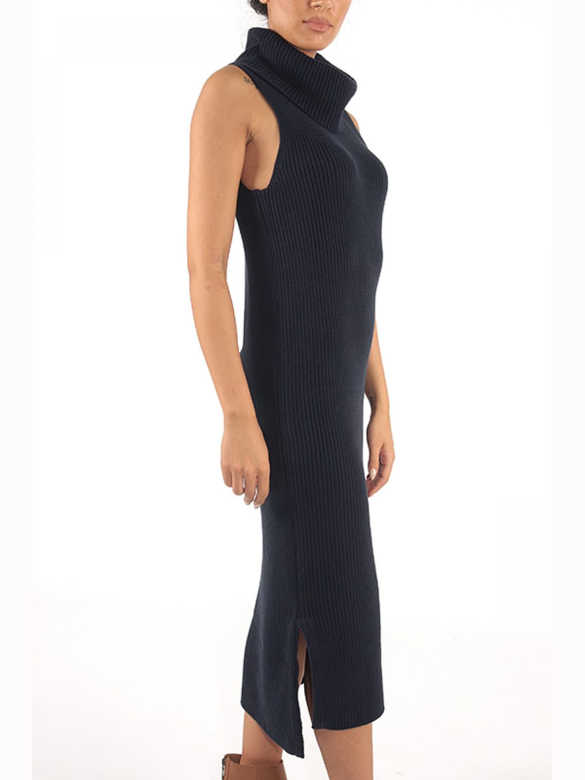 TOMMY HILFIGER ΠΛΕΚΤΟ ΦΟΡΕΜΑ ΑΜΑΝΙΚΟ ΖΙΒΑΓΚΟ BELINA ΜΠΛΕ