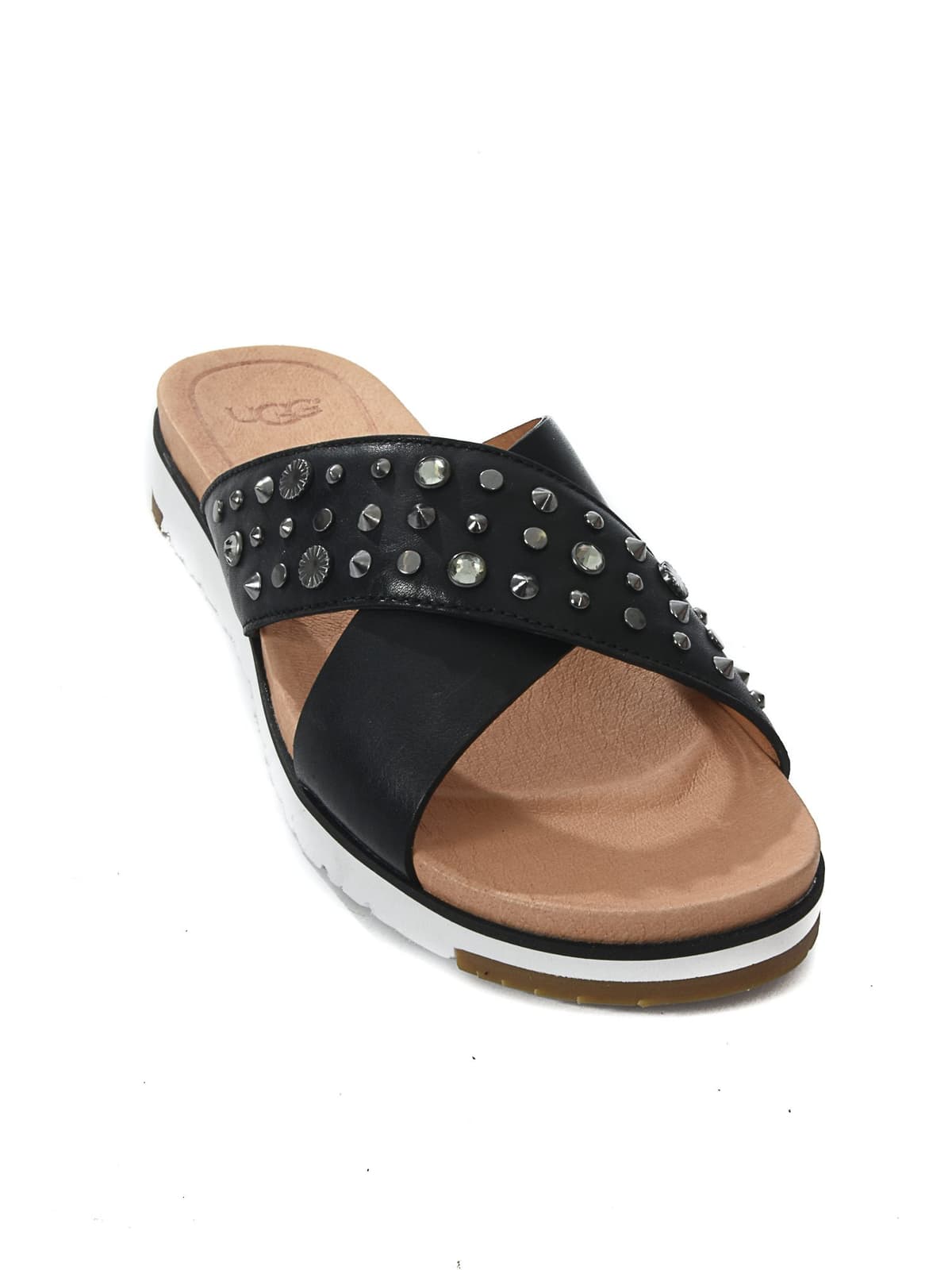 UGG ΠΕΔΙΛΑ ΦΛΑΤ STUDDED BLING ΜΑΥΡΟ