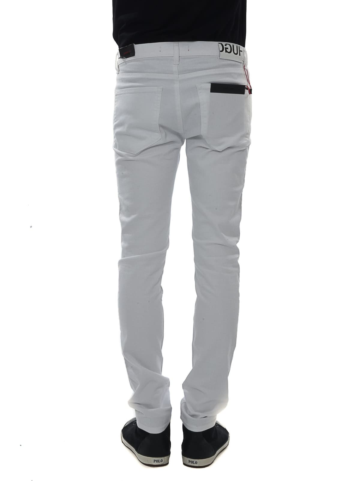 HUGO ΠΑΝΤΕΛΟΝΙ JEANS HUGO 734 ΛΕΥΚΟ