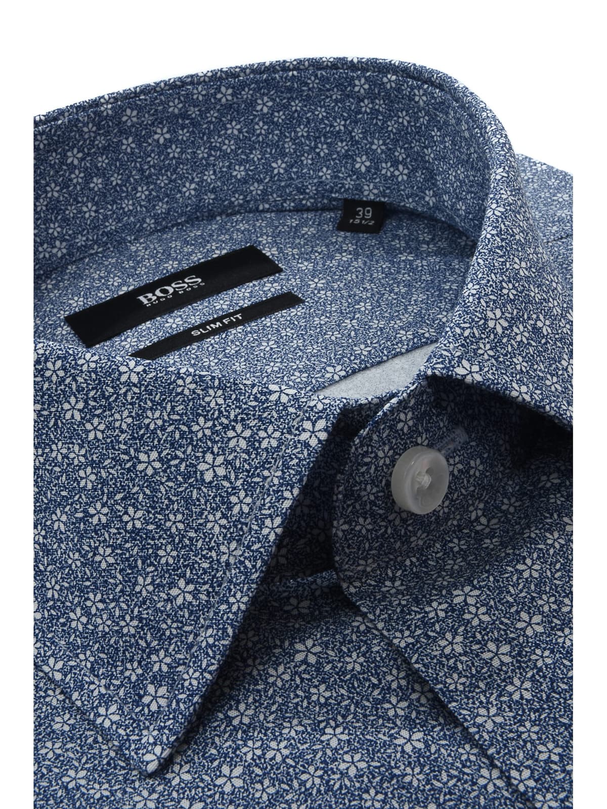 BOSS BUSINESS BUSINESS ΠΟΥΚΑΜΙΣΟ ΜΙΚΡΟΣΧΕΔΙΟ JENNO ΜΠΛΕ