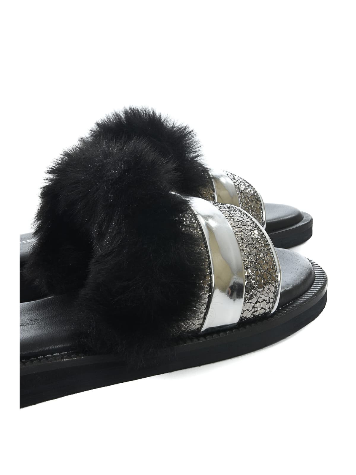 MAKRIS ΦΛΑΤ ΣΑΝΔΑΛΙ ΓΟΥΝΙΤΣΑ ΜΑΥΡΟ/ΑΣΗΜΙ