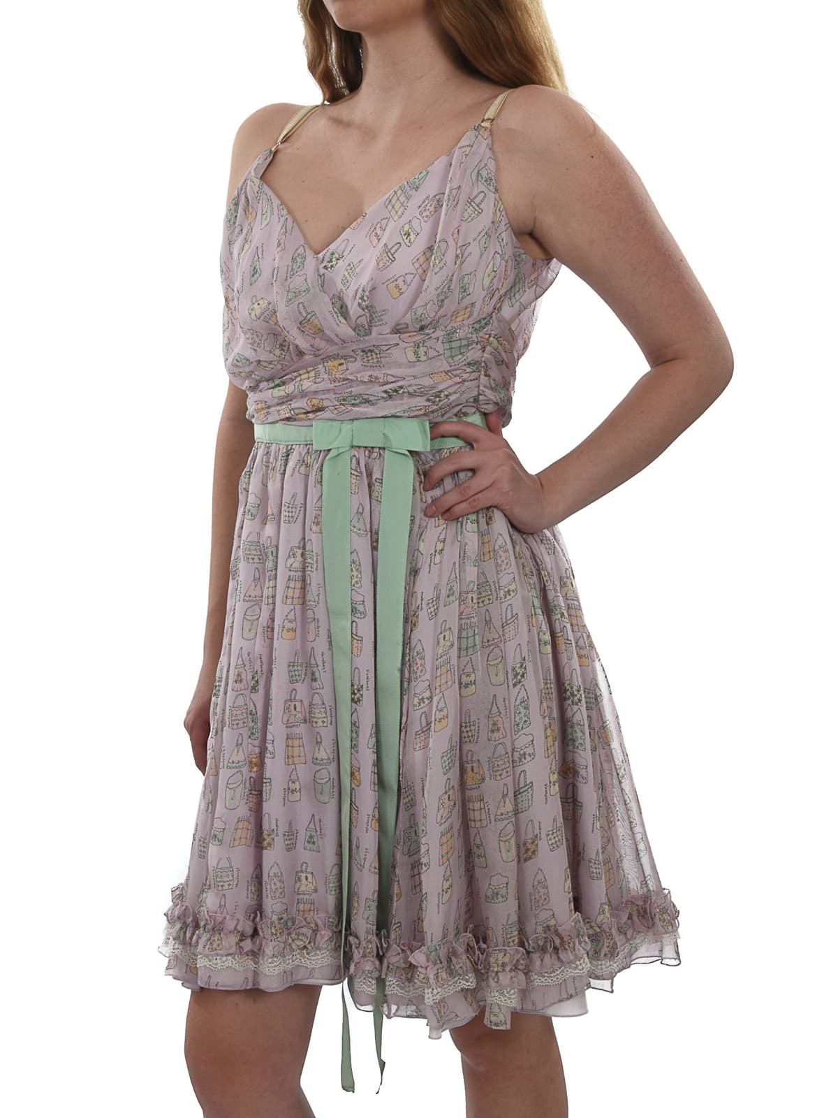 D&G ΦΟΡΕΜΑ ΤΙΡΑΝΤΑ VNECK ΣΧΕΔΙΑ ΤΣΑΝΤΕΣ ΛΙΛΑ