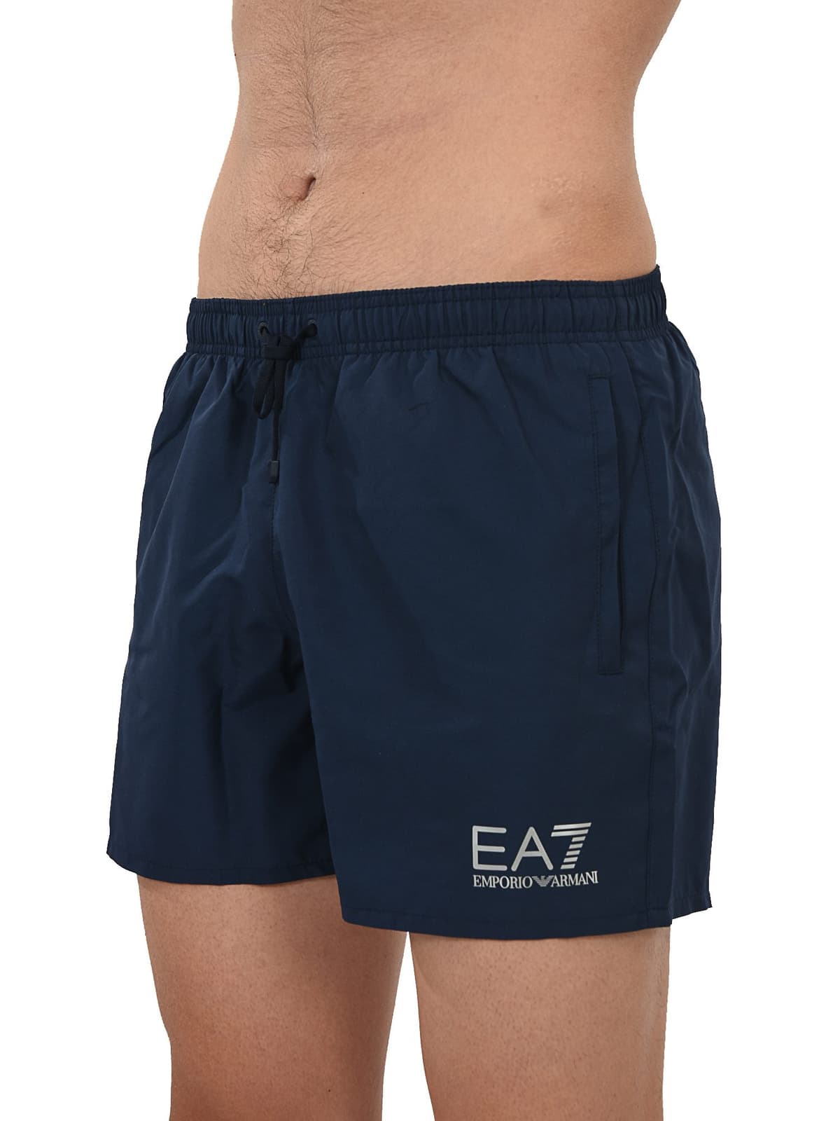ARMANI 7 ΜΑΓΙΩ SHORTS LOGO ΜΠΛΕ