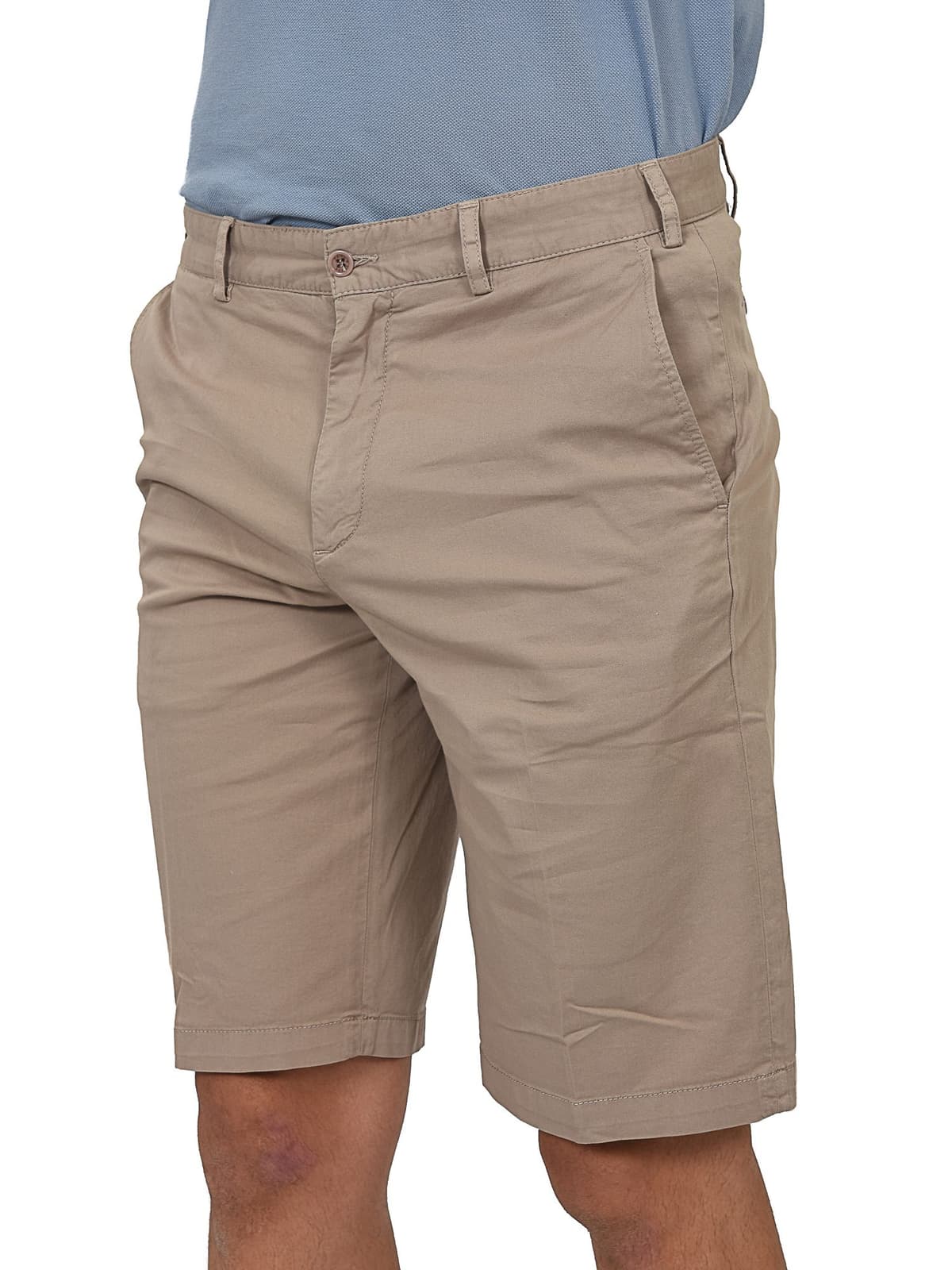 PAUL&SHARK ΒΕΡΜΟΥΔΑ CHINO STRETCH ΠΟΥΡΟ ΚΑΦΕ