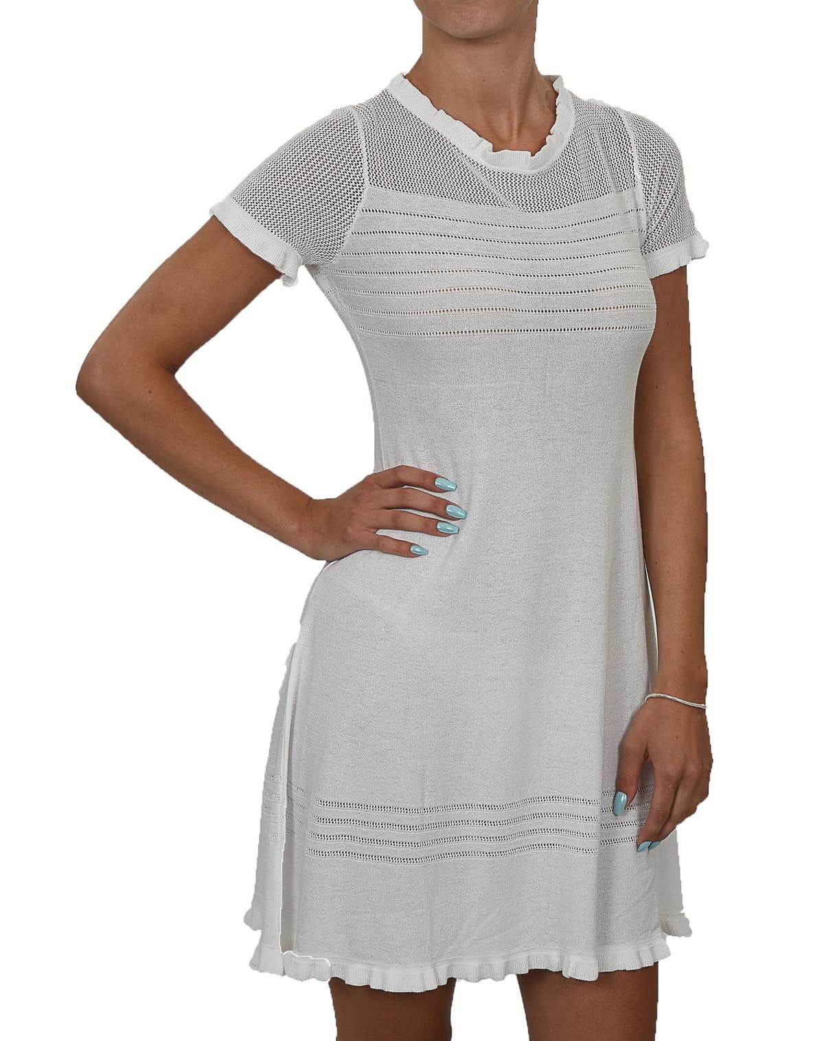 EMPORIO ARMANI ΦΟΡΕΜΑ ΠΛΕΚΤΟ ΛΕΥΚΟ