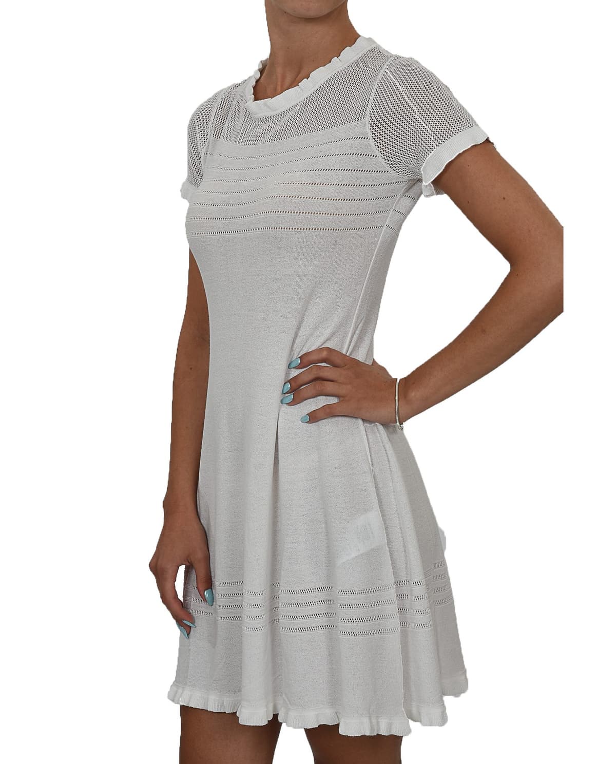 EMPORIO ARMANI ΦΟΡΕΜΑ ΠΛΕΚΤΟ ΛΕΥΚΟ