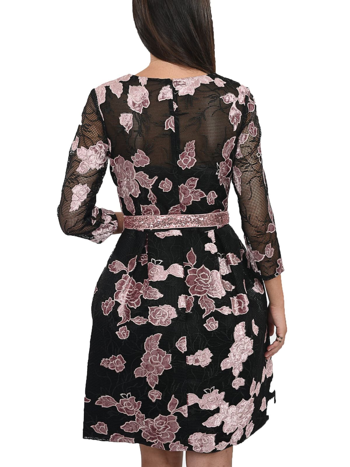 ALLURE ΦΟΡΕΜΑ ΜM ΤΟΥΛΙ ΛΟΥΛΟΥΔΙΑ ZΩΝΗ ΠΑΓΕΤΑ ΡΟΖ ΜΑΥΡΟ