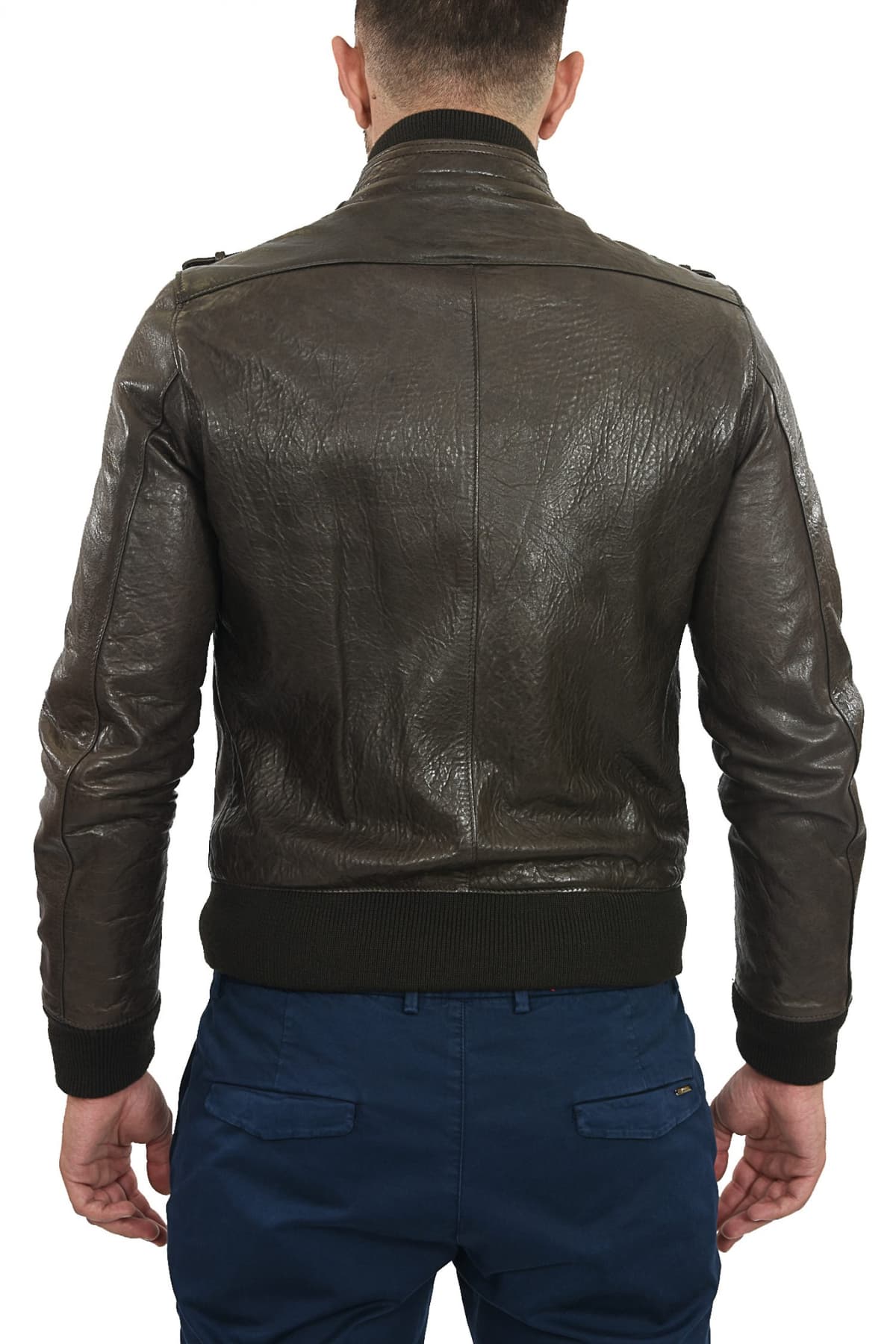 DANIELE ALESSANDRINI ΜΠΟΥΦΑΝ BOMBER ΔΕΡΜΑ ΚΑΦΕ