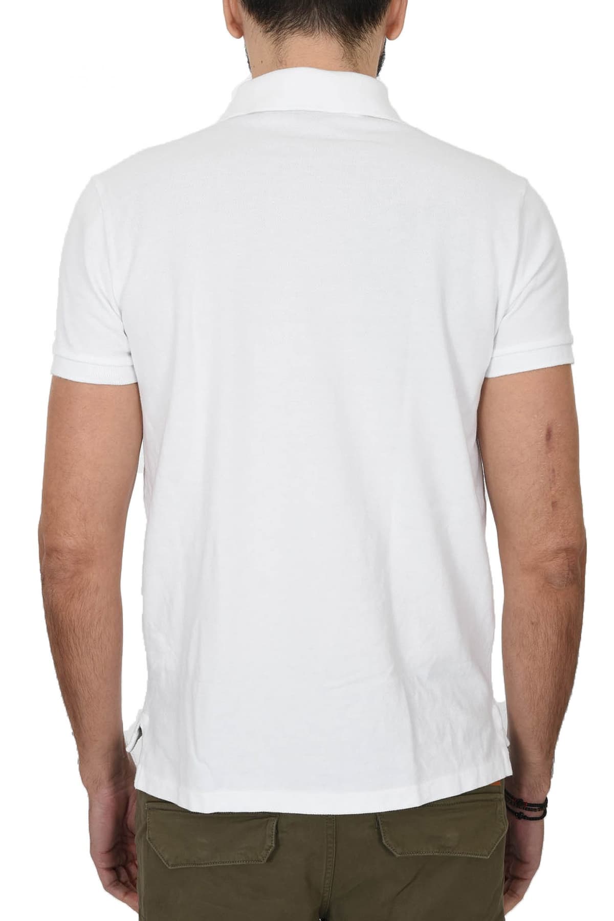 RALPH LAUREN POLO CUSTOM SLIM FIT BSR ΛΕΥΚΟ