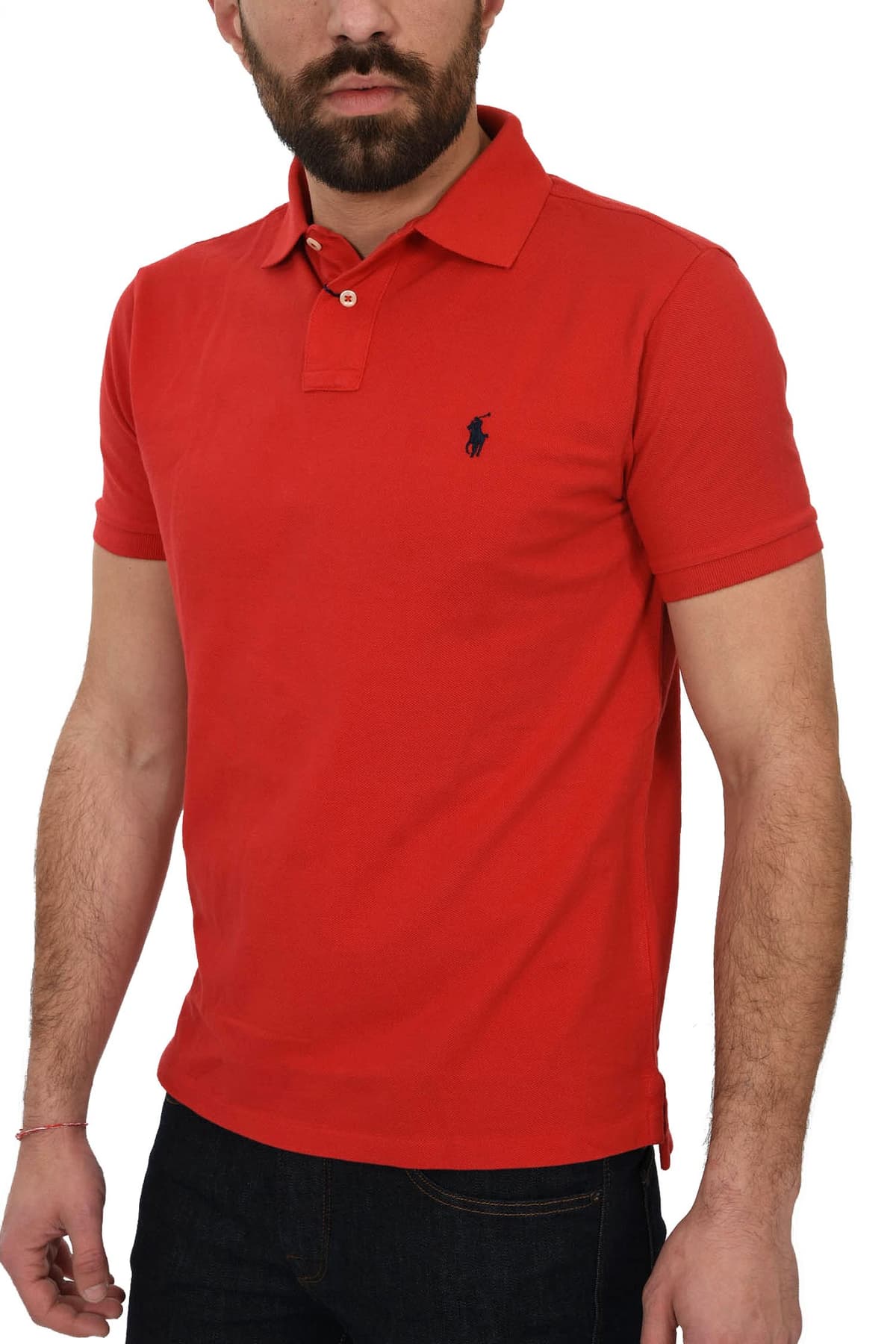 RALPH LAUREN POLO CUSTOM SLIM FIT BSR ΚΟΚΚΙΝΟ