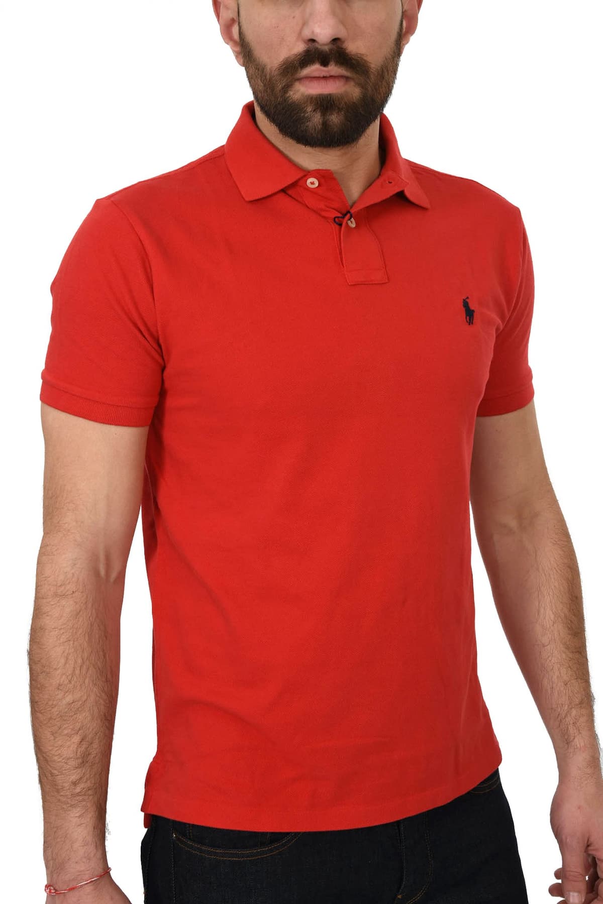 RALPH LAUREN POLO CUSTOM SLIM FIT BSR ΚΟΚΚΙΝΟ