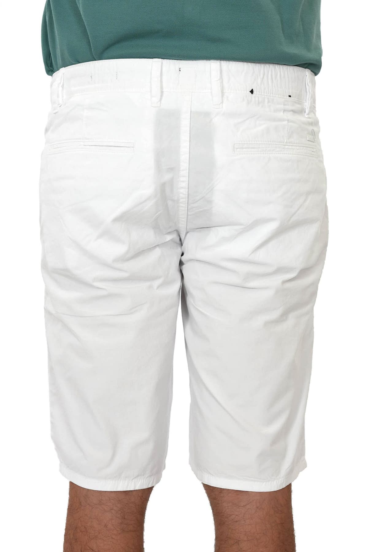 BOSS CASUAL ΒΕΡΜΟΥΔΑ CHINO SCHINO-REGULAR SHORT ΛΕΥΚΟ