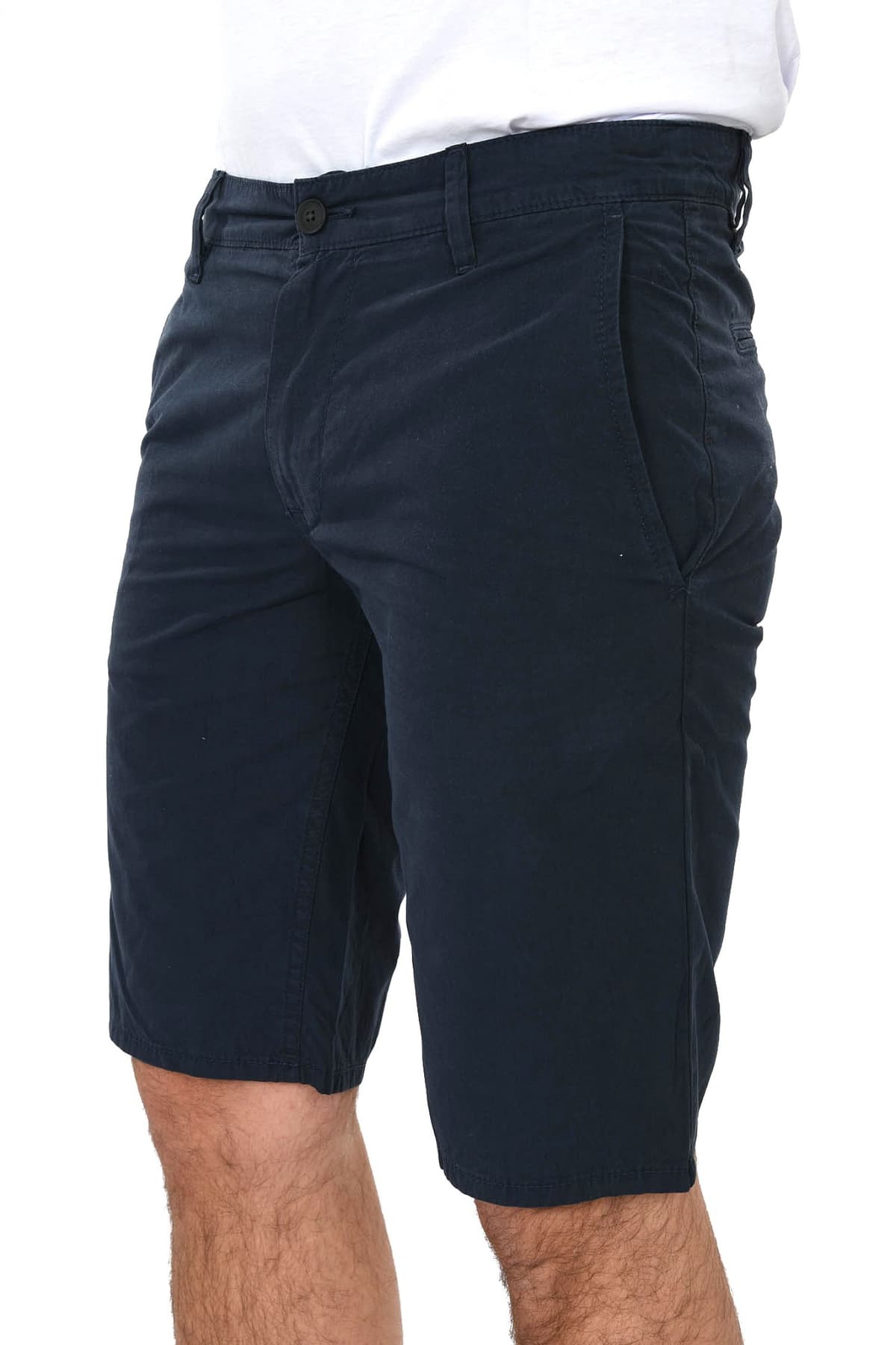 BOSS CASUAL ΒΕΡΜΟΥΔΑ CHINO SCHINO-REGULAR SHORT ΜΠΛΕ