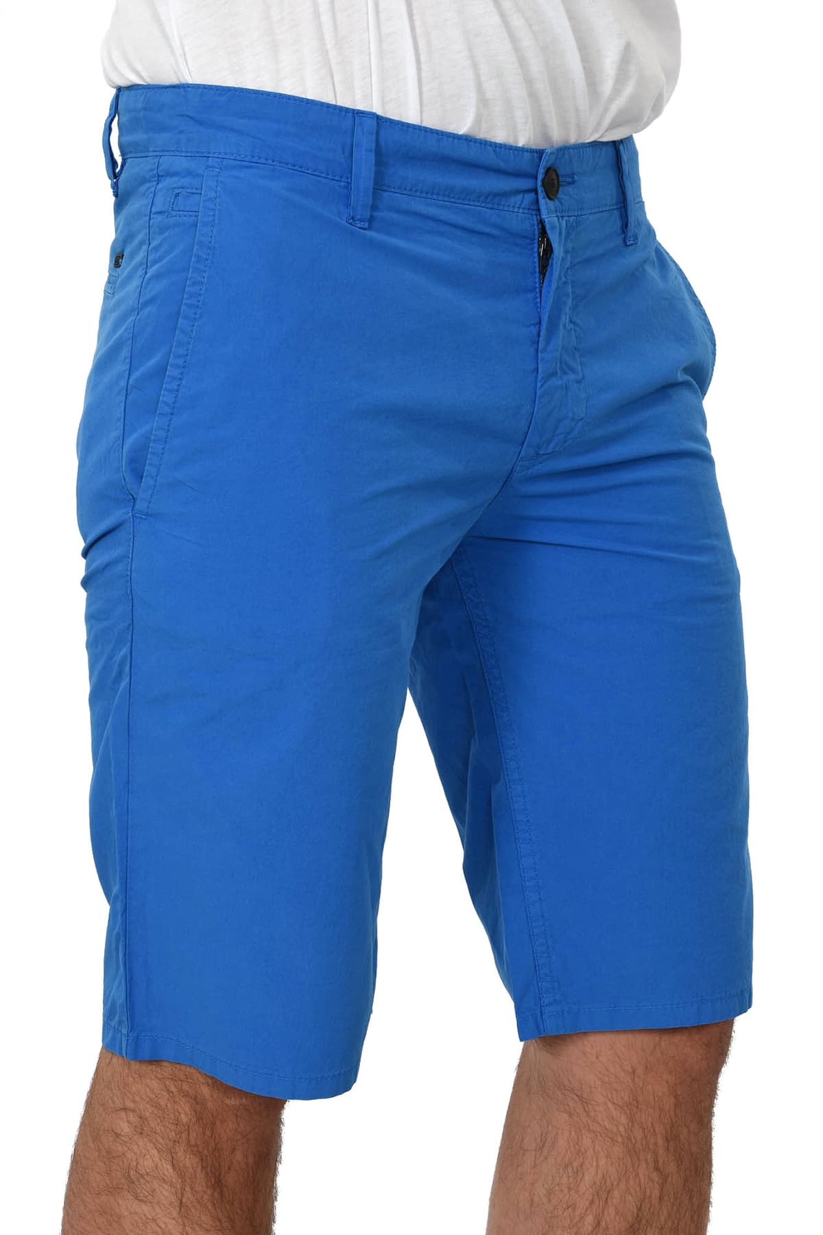 BOSS CASUAL ΒΕΡΜΟΥΔΑ CHINO SCHINO-REGULAR SHORT ΡΟΥΑ ΜΠΛΕ