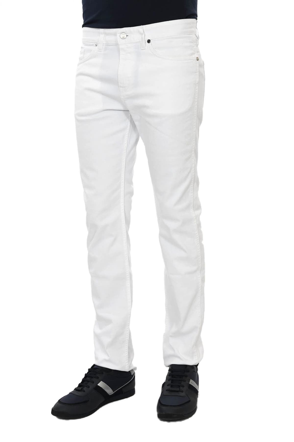 BOSS BUSINESS ΠΑΝΤΕΛΟΝΙ JEANS DELAWARE 3-DS SLIM FIT ΛΕΥΚΟ