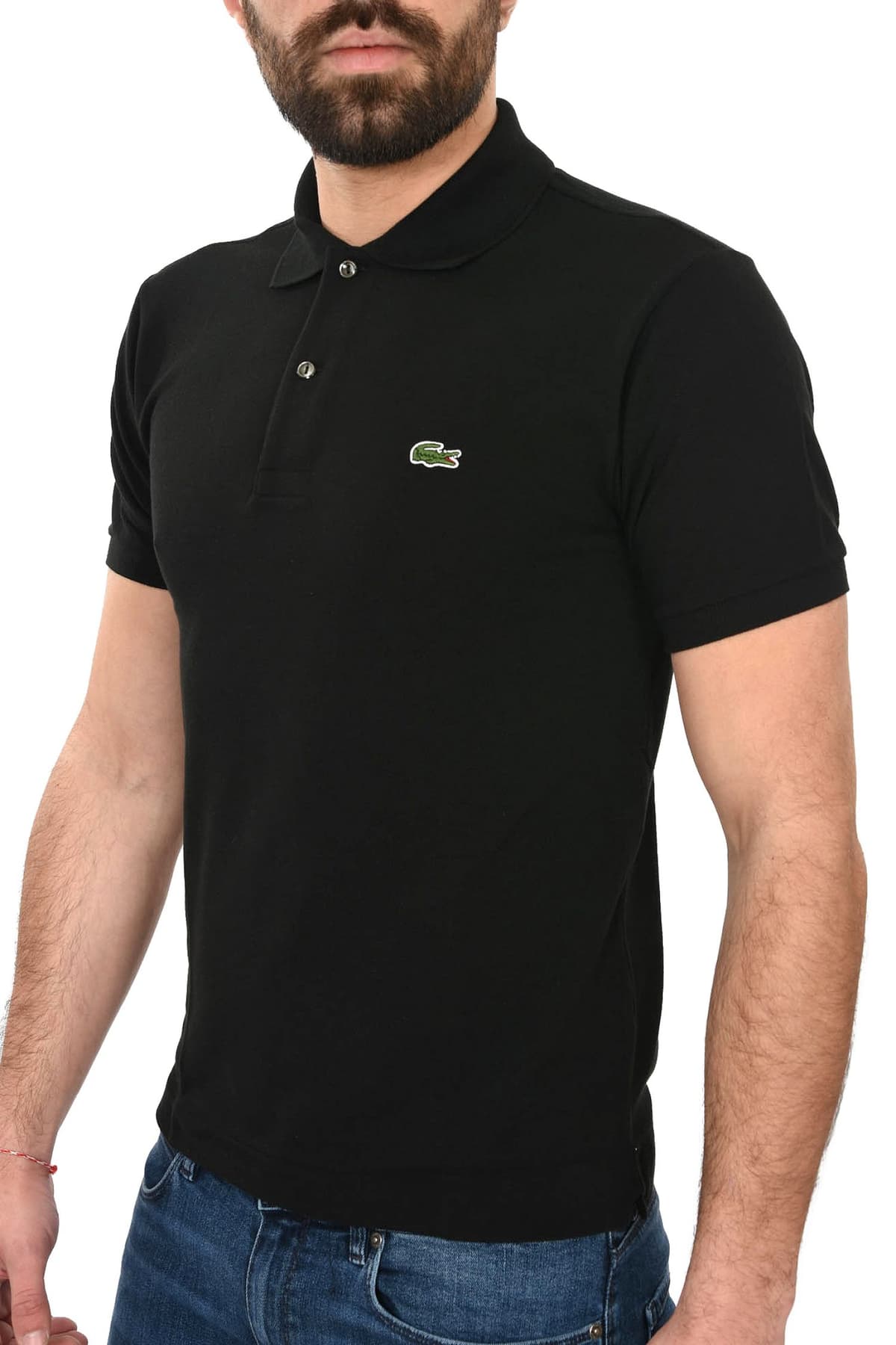 LACOSTE POLO CLASSIC FIT ΜΑΥΡΟ
