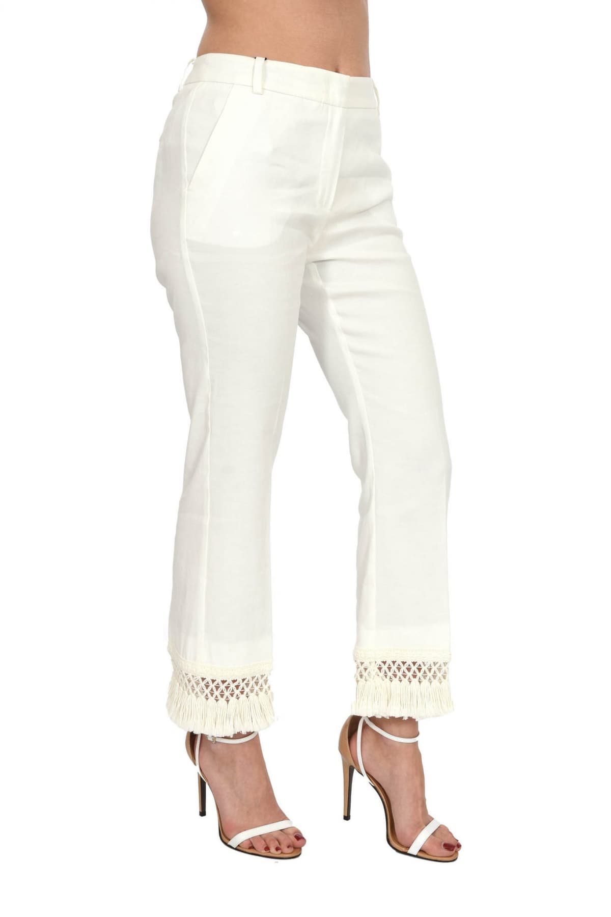 MARELLA ΠΑΝΤΕΛΟΝΙ CROPPED ΦΟΥΝΤΕΣ ΚΑΤΩ MORSA ΥΠΟΛΕΥΚΟ