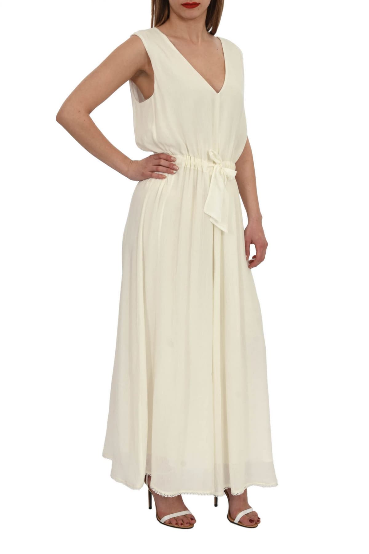 CARACTERE ΦΟΡΕΜΑ ΑΜΑΝΙΚΟ V-NECK ΖΩΝΗ ΕΚΡΟΥ