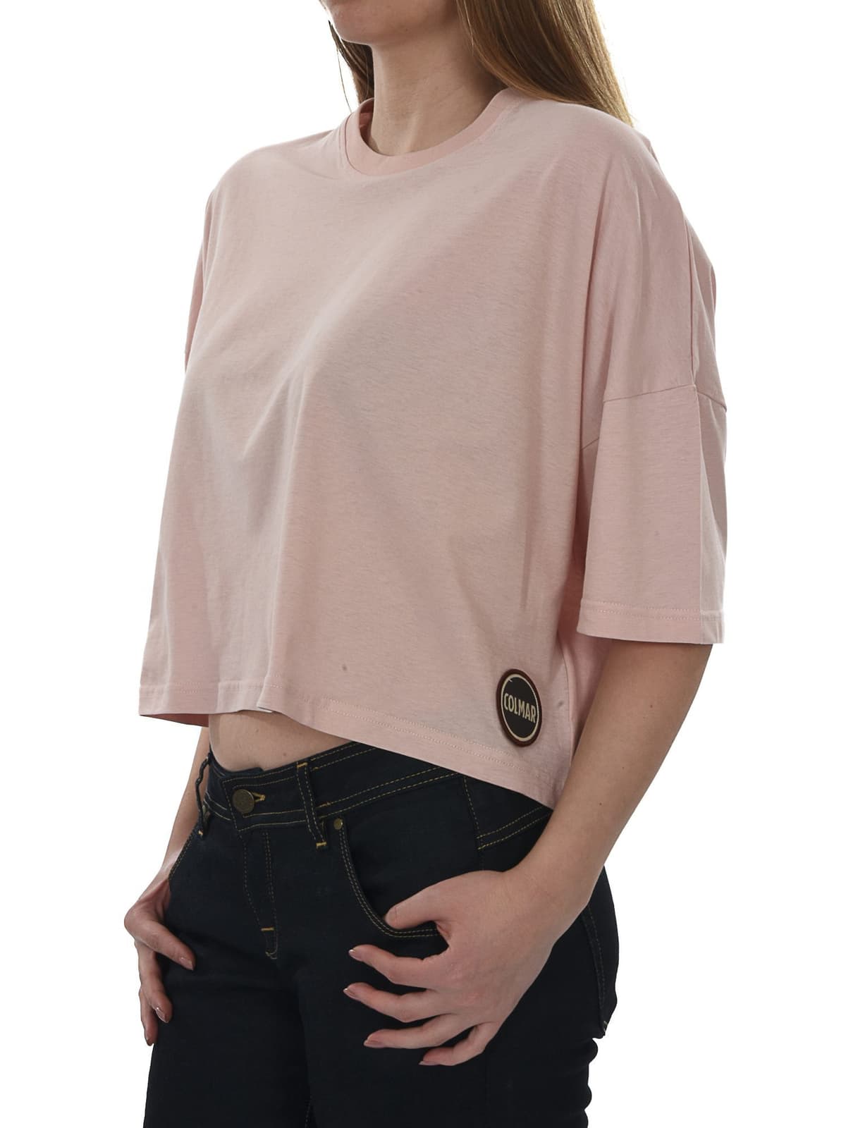 COLMAR T-SHIRT KM ΚΟΝΤΟ COLMAR ORIGINALS 1923 ΡΟΖ