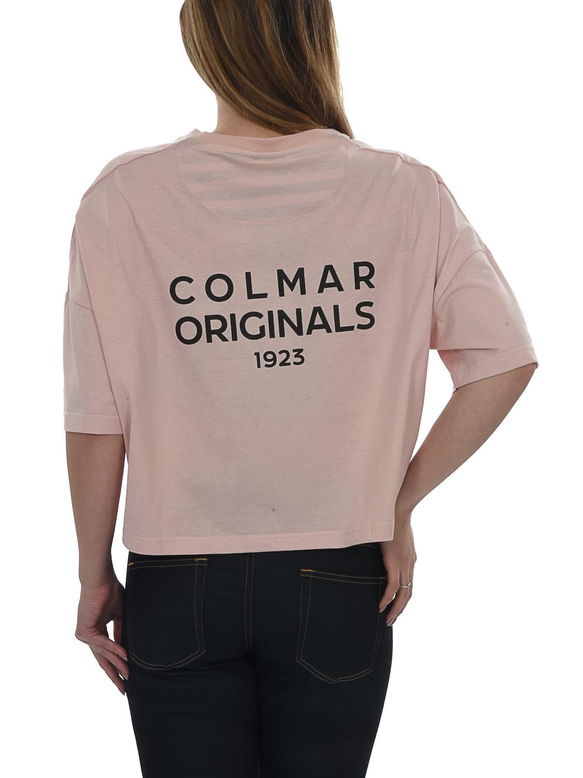 COLMAR T-SHIRT KM ΚΟΝΤΟ COLMAR ORIGINALS 1923 ΡΟΖ