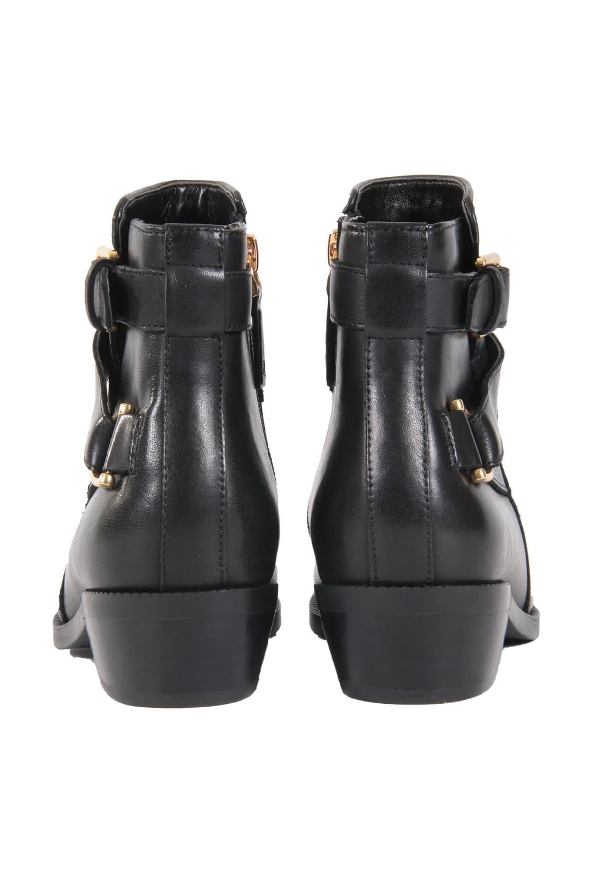 RALPH LAUREN ΠΑΠΟΥΤΣΙΑ ΜΠΟΤΑΚΙΑ ΜΕ ΛΟΥΡΑΚΙ ΚΑΙ ΑΓΚΡΑΦΕΣ ΣΤΟ ΠΛΑΙ ΜΑΥΡΟ