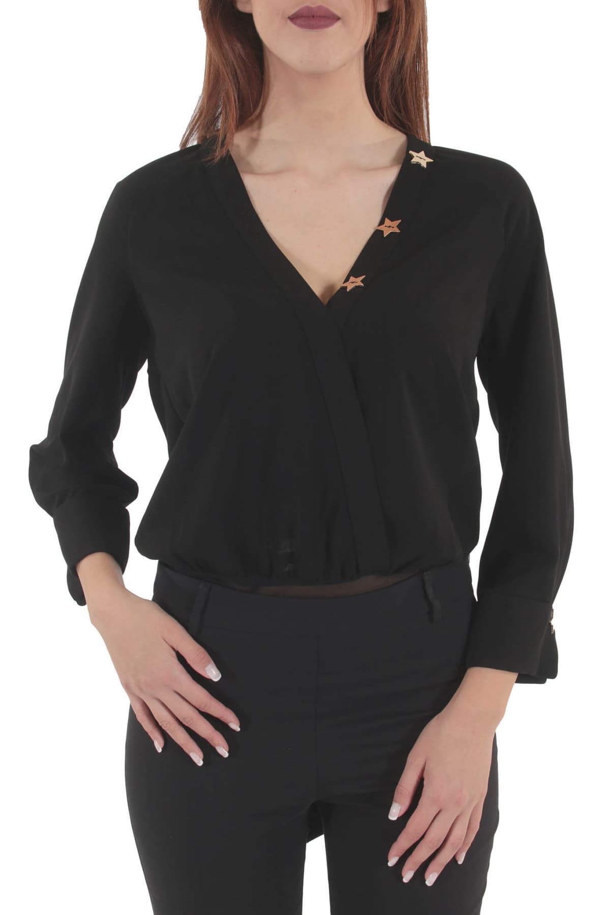 TWINS ΠΟΥΚΑΜΙΣΟ ΚΟΡΜΑΚΙ ΚΡΟΥΑΖΕ ΓΡΑΒΑΤΑ ΜΑΥΡΟ