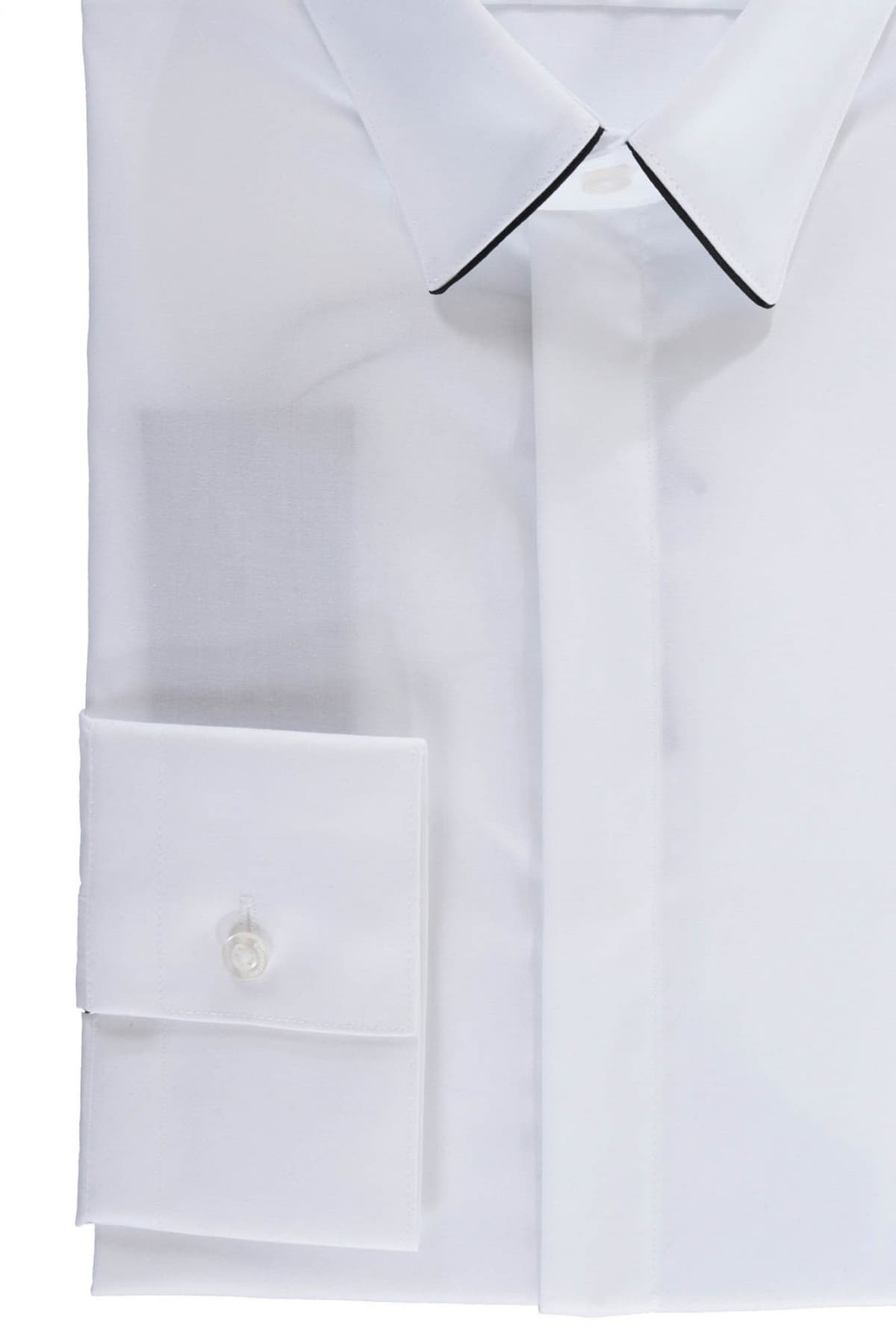 KARL LAGERFELD ΠΟΥΚΑΜΙΣΟ SLIM FIT EASY CARE ΛΕΥΚΟ