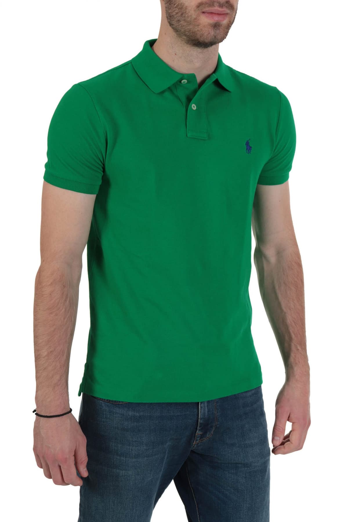 RALPH LAUREN POLO CUSTOM SLIM FIT ΠΡΑΣΙΝΟ