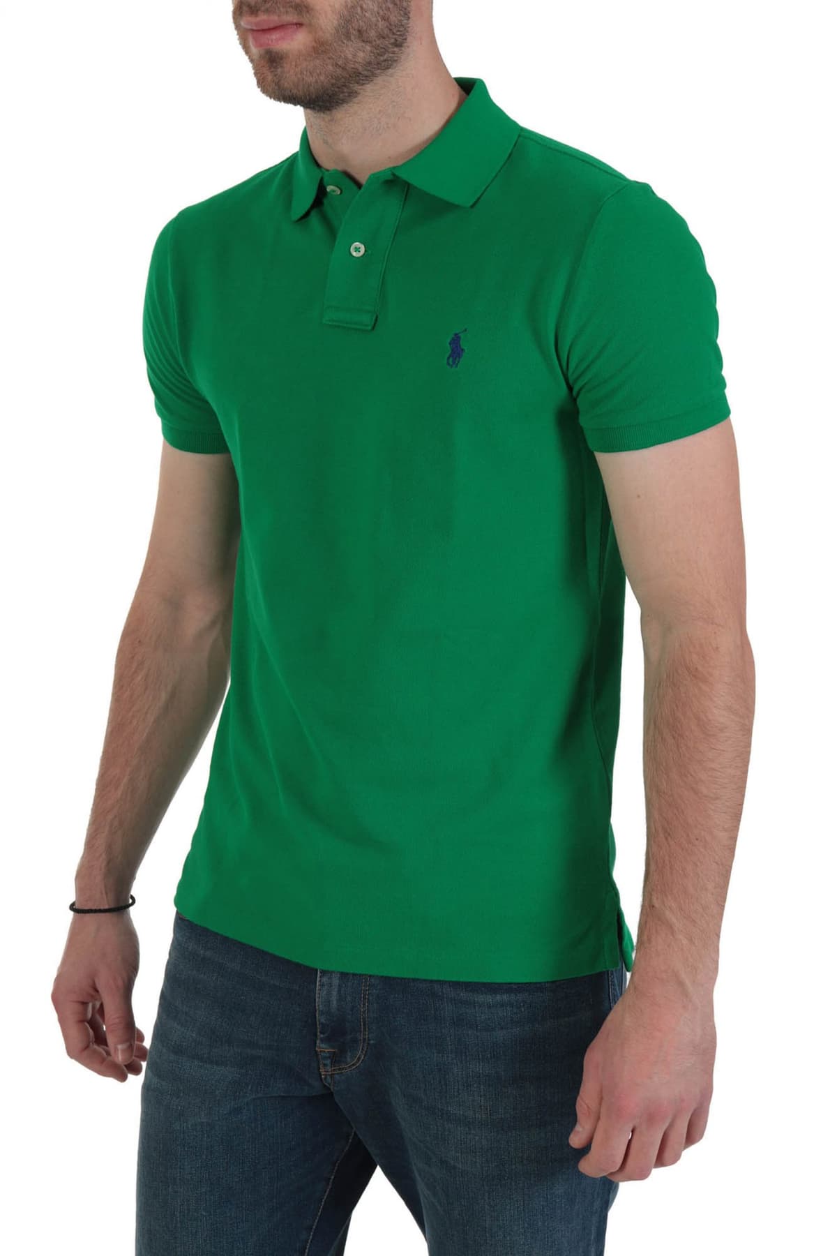 RALPH LAUREN POLO CUSTOM SLIM FIT ΠΡΑΣΙΝΟ