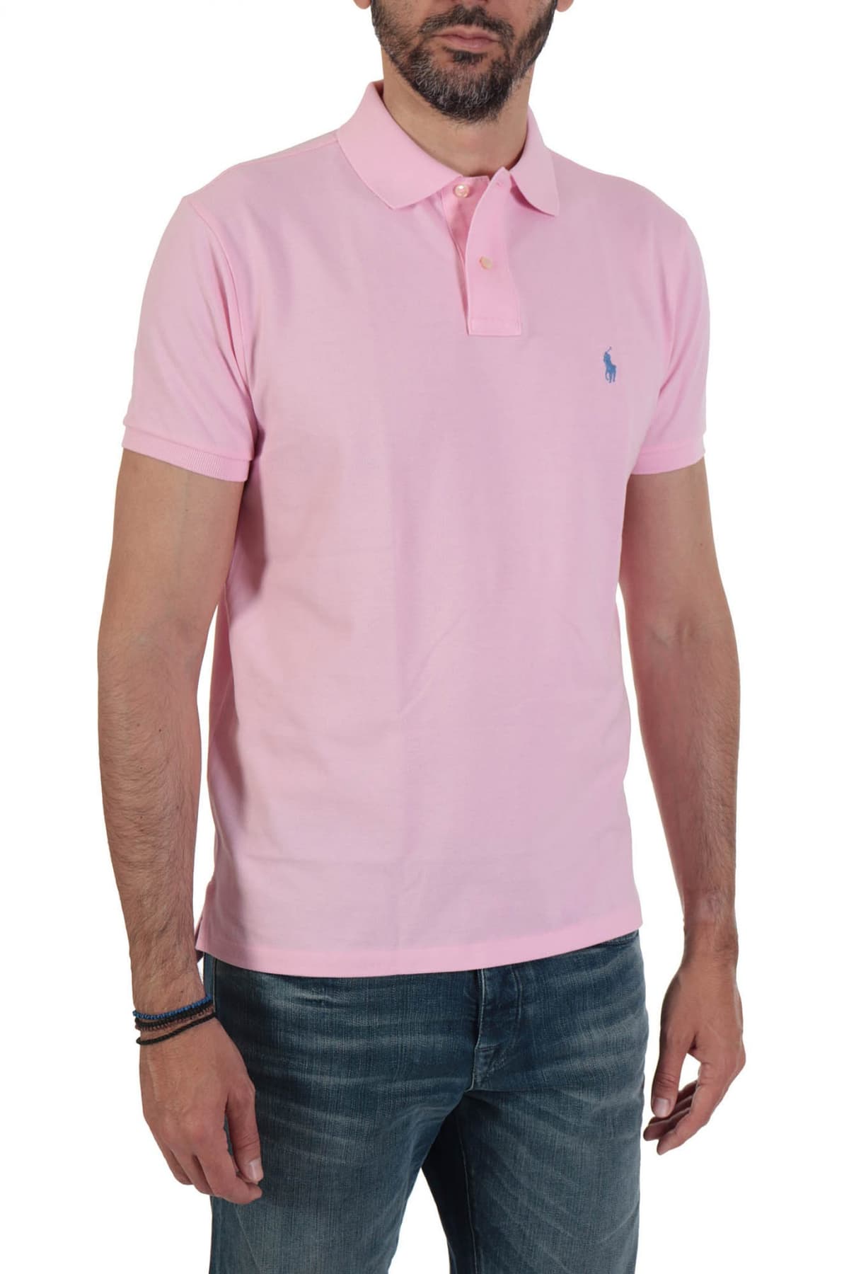 RALPH LAUREN POLO CUSTOM SLIM FIT BSR ΡΟΖ