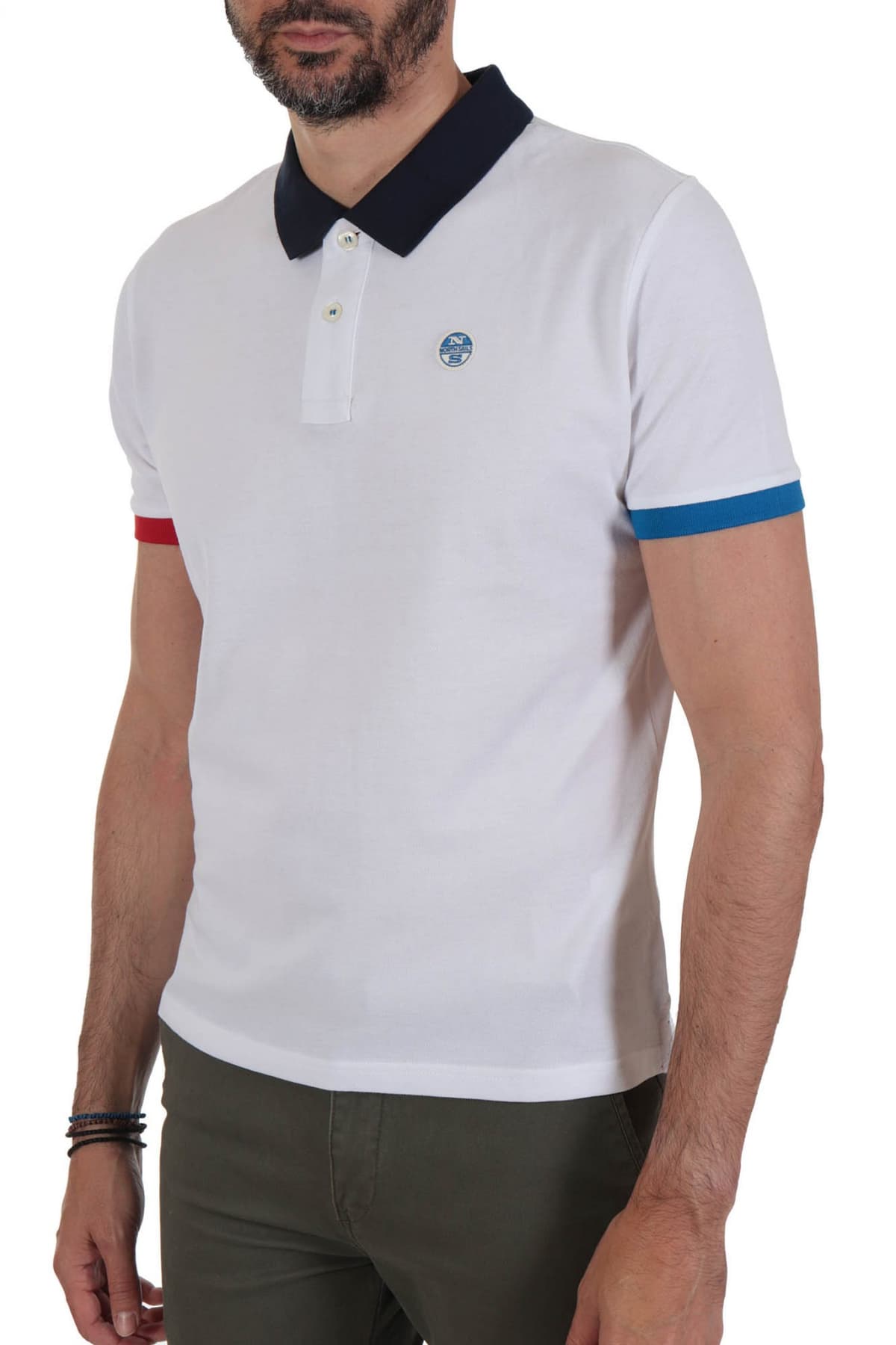 NORTH SAILS POLO LOGO REGULAR FIT ΛΕΥΚΟ