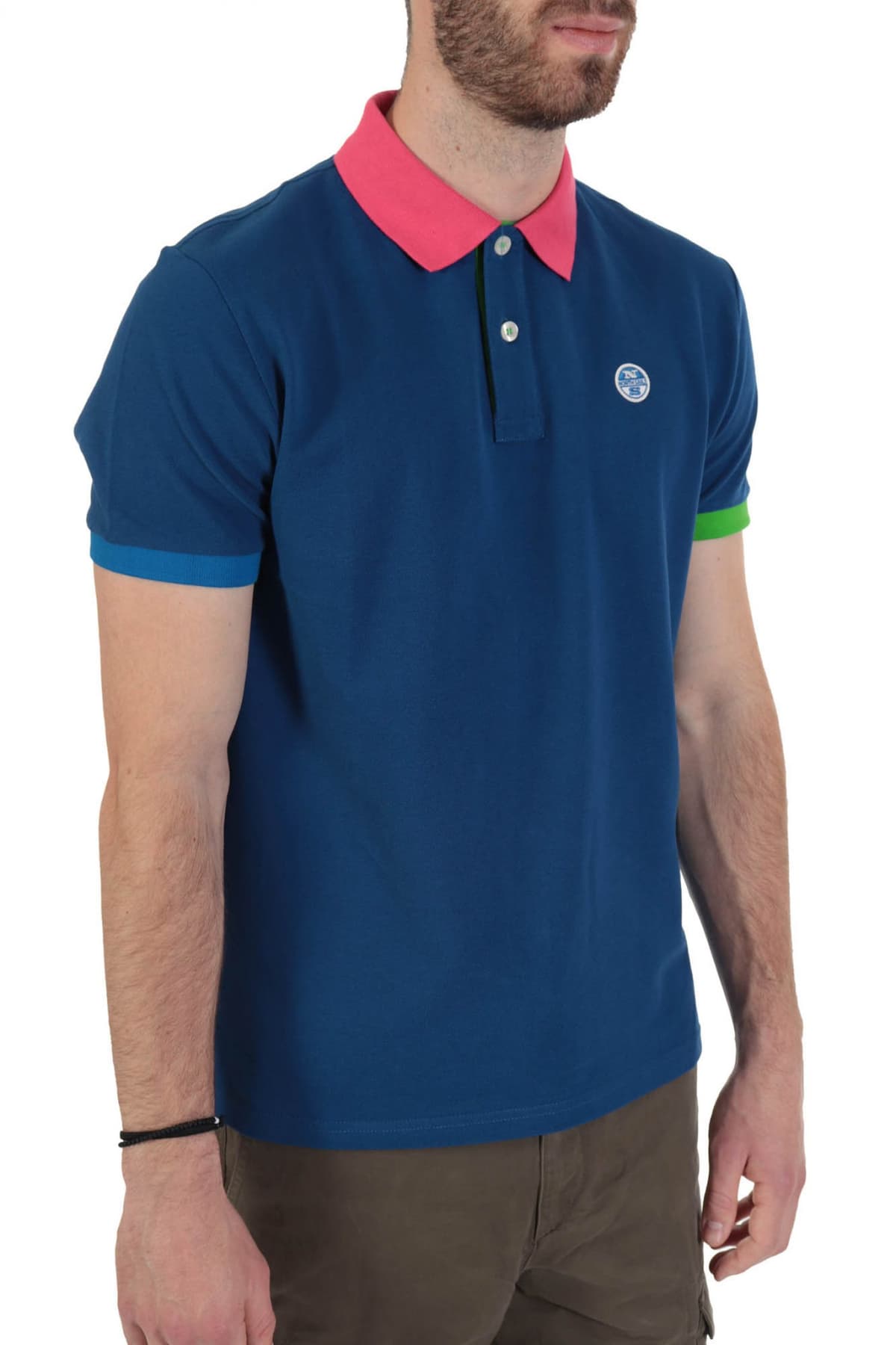 NORTH SAILS POLO LOGO REGULAR FIT ΡΟΥΑ ΜΠΛΕ