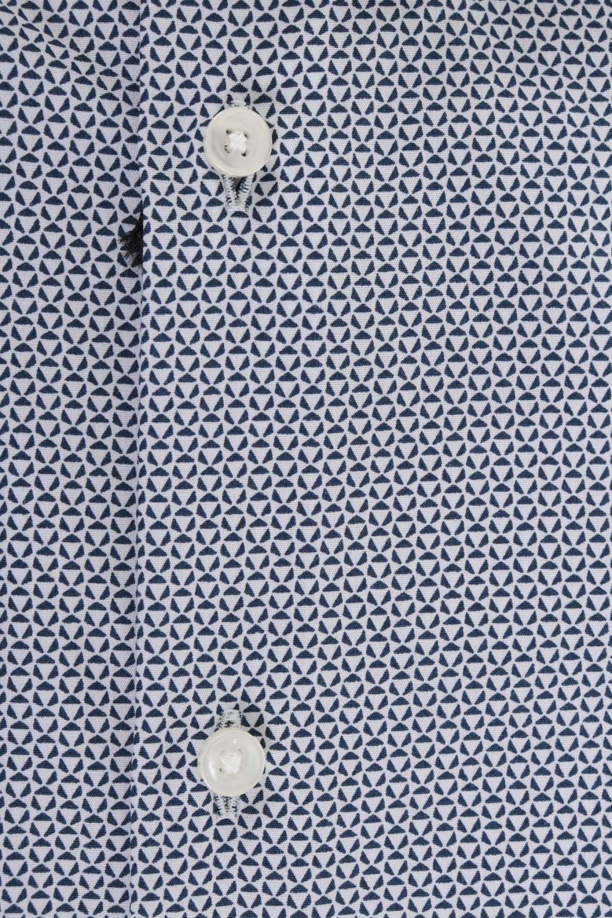 BOSS BUSINESS ΠΟΥΚΑΜΙΣΟ REGULAR FIT ELIOTT ΣΧΕΔΙΑΣΤΟ ΜΠΛΕ