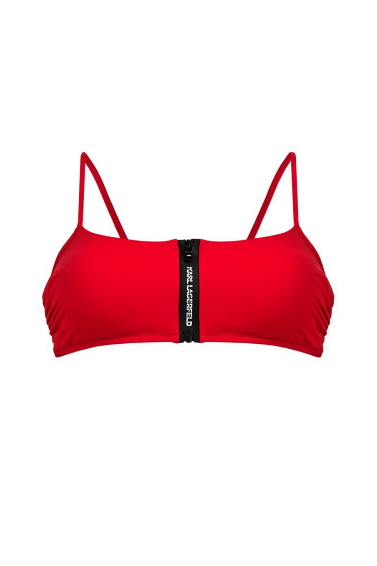 KARL LAGERFELD ΜΑΓΙΩ CARRY OVER TOP ΤΙΡΑΝΤΑ ΦΕΡΜΟΥΑΡ LOGO ΚΟΚΚΙΝΟ