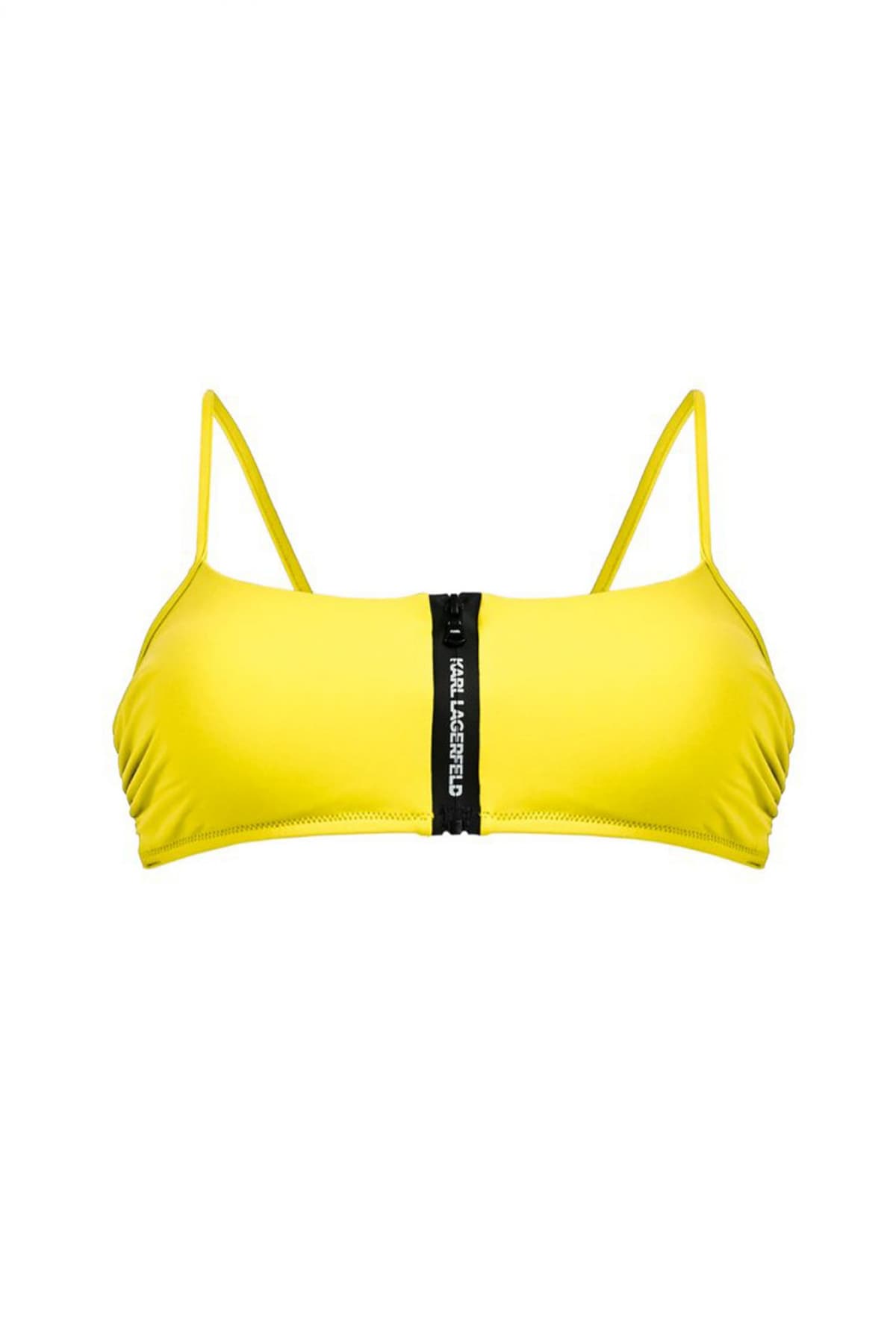 KARL LAGERFELD ΜΑΓΙΩ TOP CARRY OVER ΤΙΡΑΝΤΑ ΦΕΡΜΟΥΑΡ LOGO ΚΙΤΡΙΝΟ