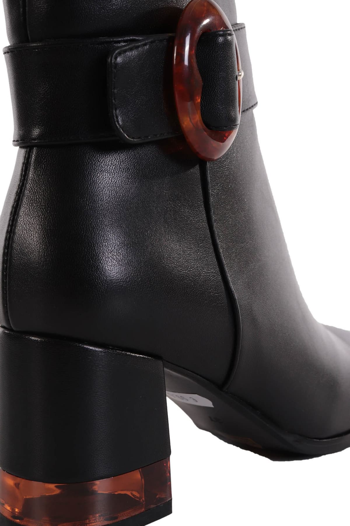 LAURA BIAGIOTTI ΠΑΠΟΥΤΣΙΑ ΜΠΟΤΑΚΙ ΜΕ ΑΓΚΡΑΦΑ ΣΤΟ ΠΛΑΙ ΔΙΑΦΑΝΕΙΑ ΣΤΟ ΤΑΚΟΥΝΙ ΜΑΥΡΟ