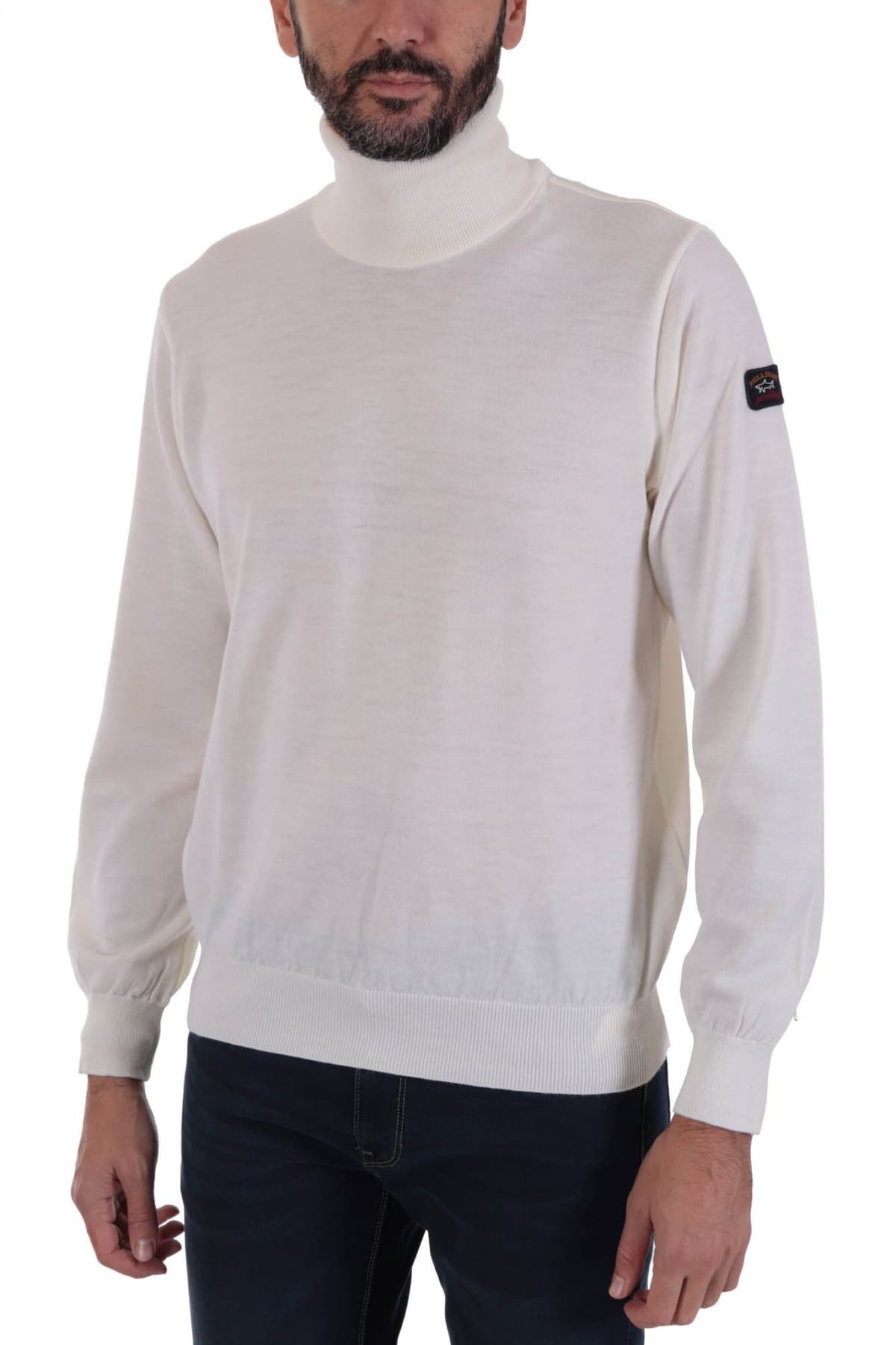 PAUL&SHARK ΠΛΕΚΤΟ ROLLNECK ΥΠΟΛΕΥΚΟ