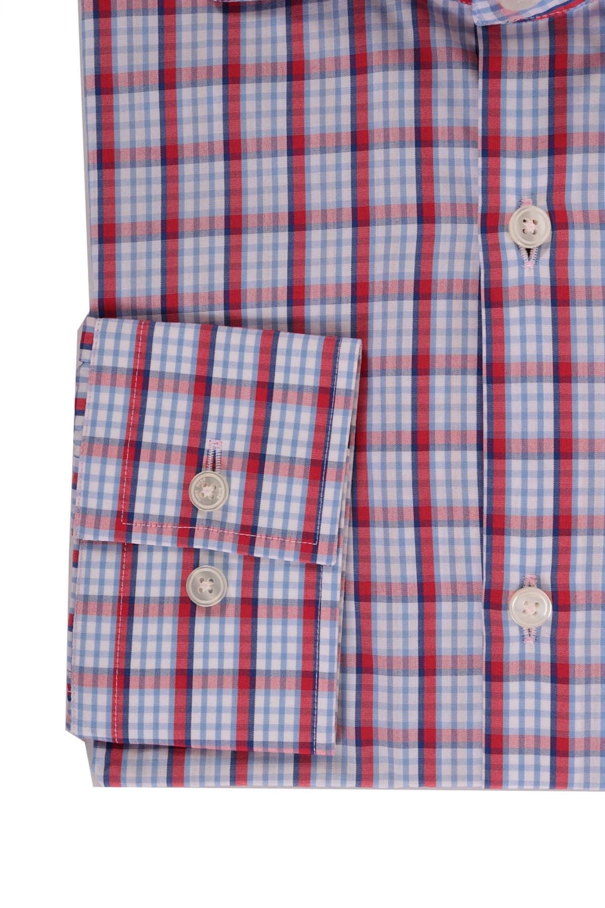 BOSS ΠΟΥΚΑΜΙΣΟ JARON SLIM FIT ΚΑΡΩ ΚΟΚΚΙΝΟ