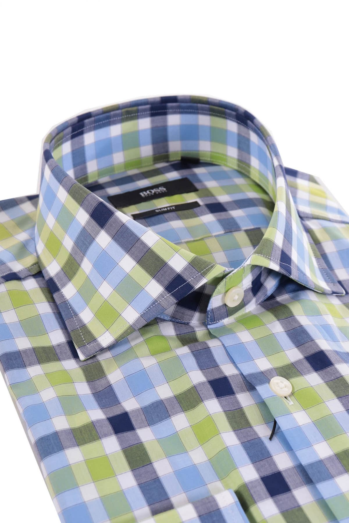 BOSS ΠΟΥΚΑΜΙΣΟ JARON SLIM FIT ΚΑΡΩ ΛΑΧΑΝΙ