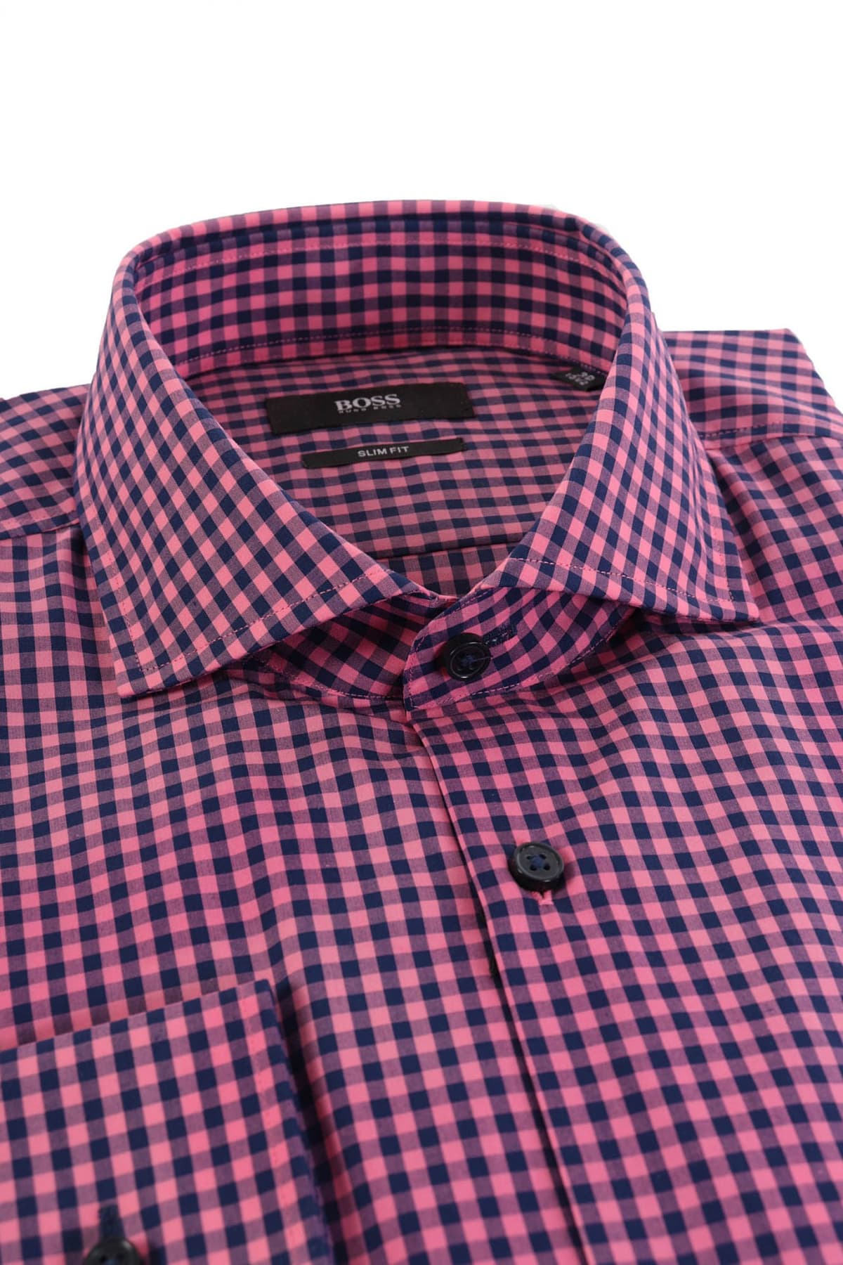 BOSS ΠΟΥΚΑΜΙΣΟ SLIMFIT ΚΑΡΩ JASER ΦΟΥΞΙΑ