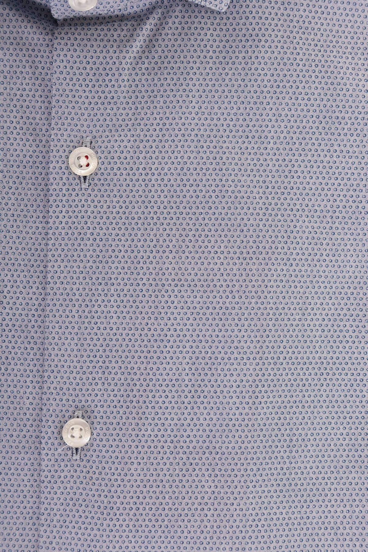 HUGO ΠΟΥΚΑΜΙΣΟ ΜΙΚΡΟΣΧΕΔΙΟ SLIMFIT ERONDO ΓΚΡΙ