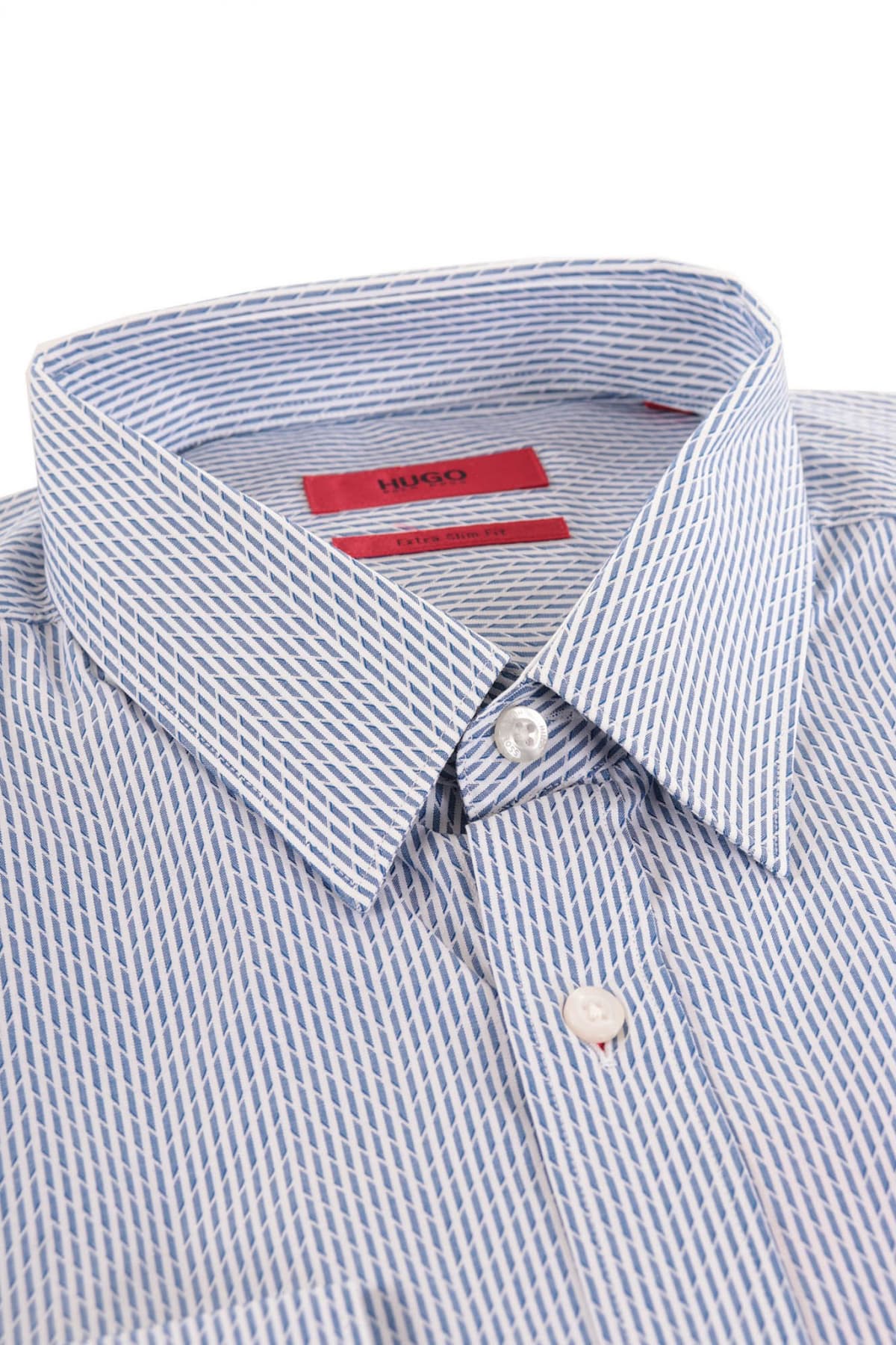 HUGO ΠΟΥΚΑΜΙΣΟ ΜΙΚΡΟΣΧΕΔΙΟ EXTRASLIM FIT ELISHA ΜΠΛΕ